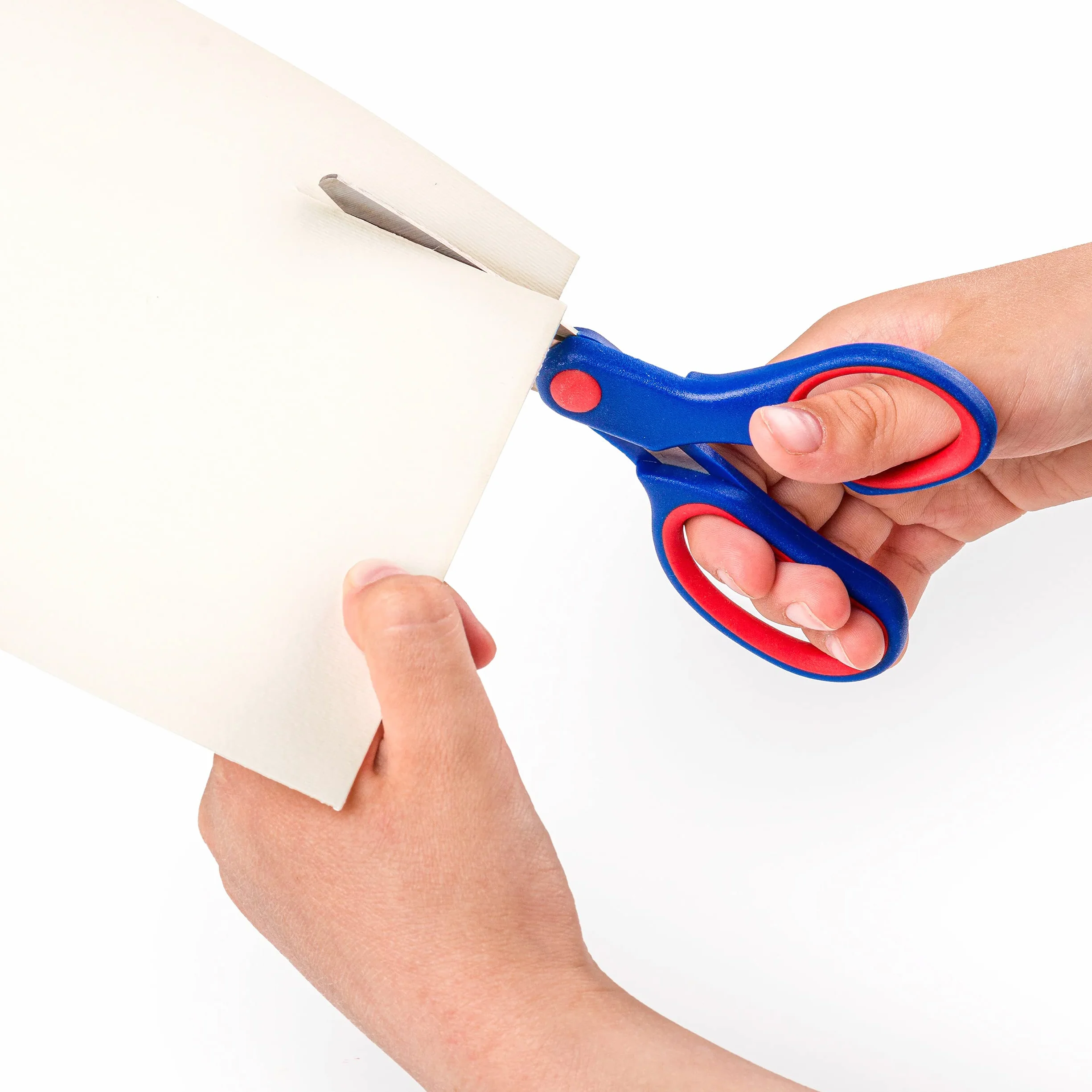 Staedtler Noris - Forbici Punta Arrotondata con Impugnatura Ergonomica, Forbici Scuola Elementare e Media con Lame Arrotondate in Acciaio, Forbice Multiuso Ideale per Casa, Ufficio, Hobby e Bricolage