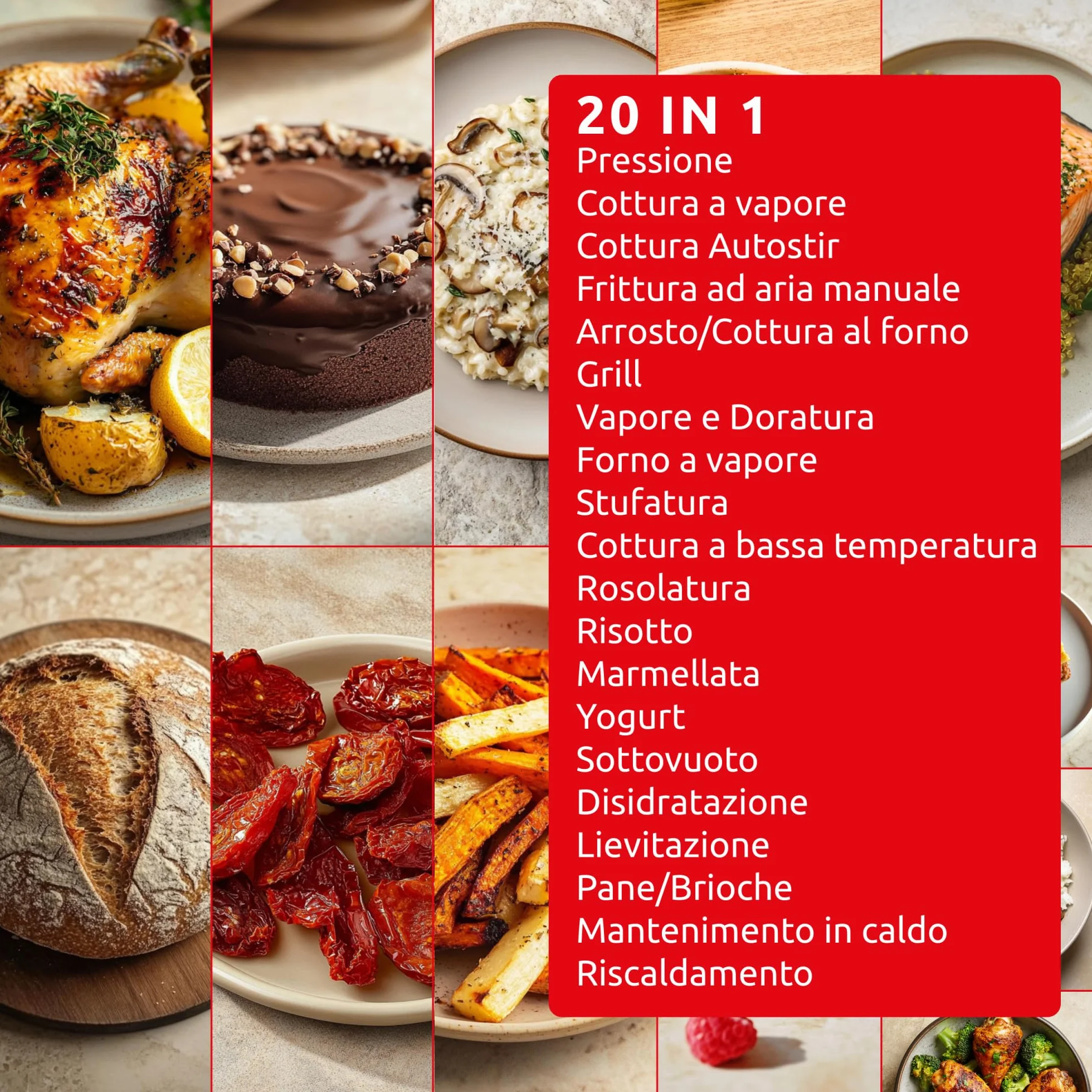 Moulinex Cookeo Infinity, Multicooker con Pala Mescolatrice Automatica, 20 Modalità di Cottura, Pentola a Pressione, Friggitrice ad Aria, Cottura a Vapore, con Schermo LED Wi-Fi collegato, CE9821