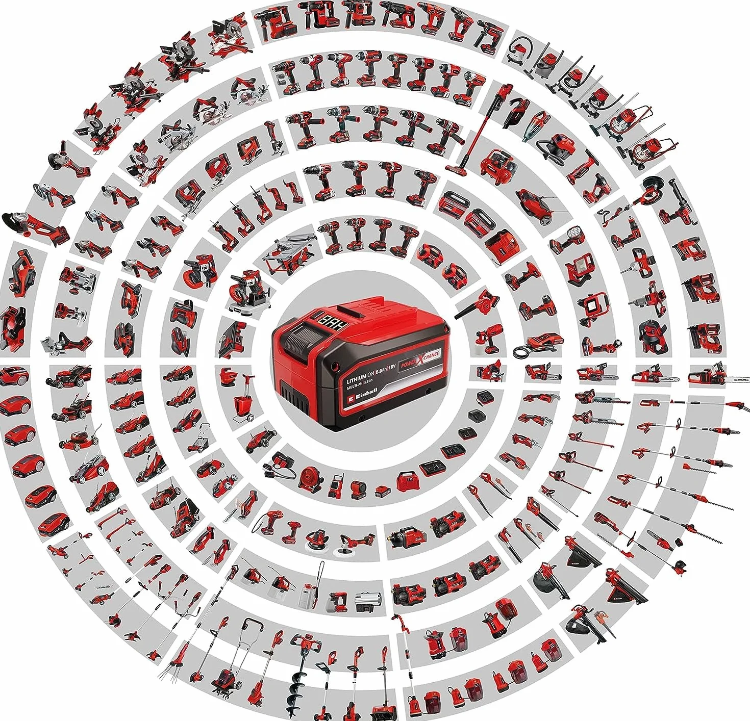 Einhell TE-CI 18/1 Li-Solo Avvitatore a impulsi a batteria Power X-Change (18V, giri al min. 0-2300, torsione 140Nm, attacco bits esagonale, 3 luci, senza batteria e caricabatteria)