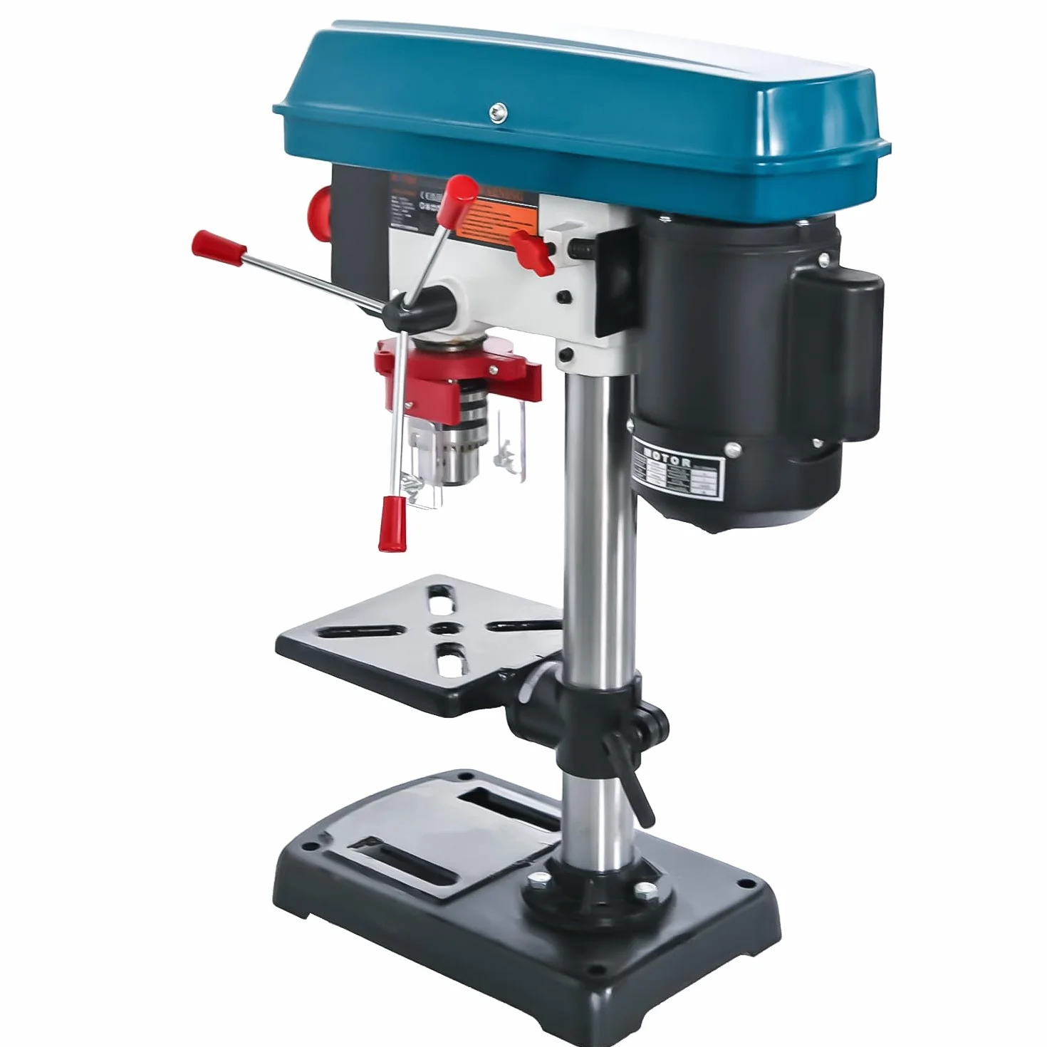 KATSU Tools Trapano a colonna da banco 400 W + mandrino da 16 mm + interruttore elettronico a velocità variabile a 5 velocità + profondità di foratura massima di 50 mm + max 2620 giri/min + tavolo di