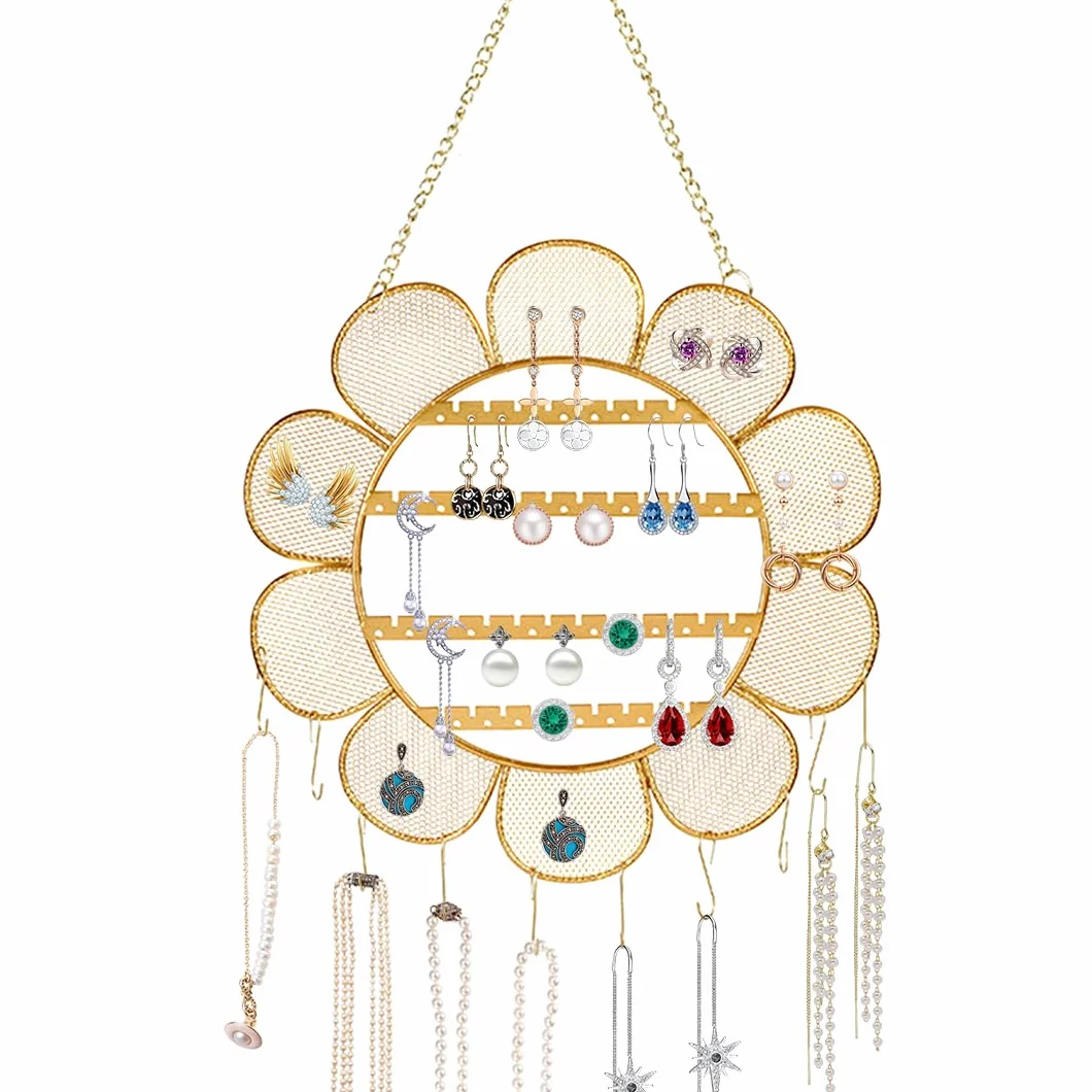 Supporto Da Parete per Orecchini Hanging Jewelry Holder Portaorecchini Organizzatore Appeso
