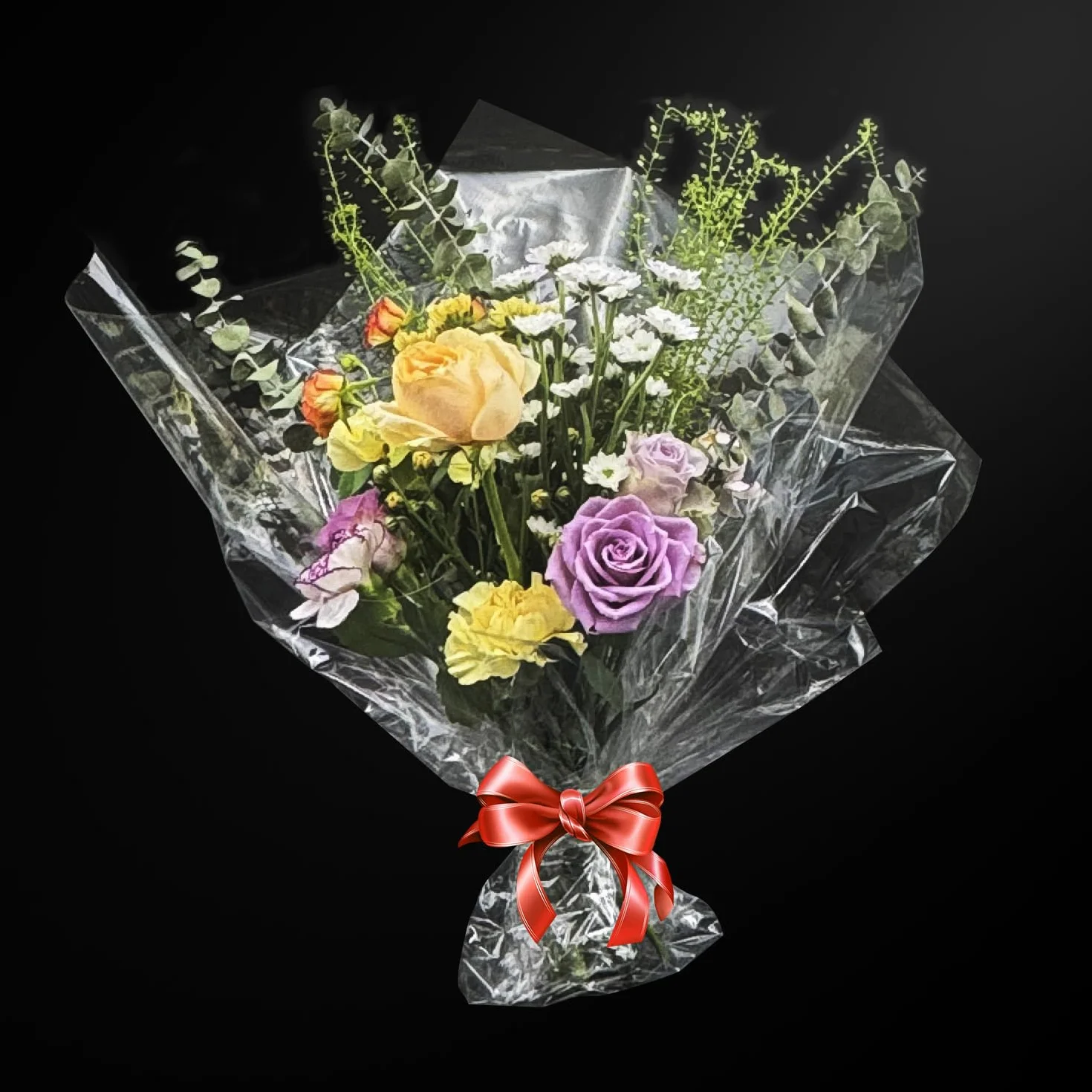 Rotolo di cellophane trasparente, 20 m x 84 cm, per cesti, confezioni regalo di Natale, cibo, regali di compleanno, fiori e artigianato (rotolo trasparente)
