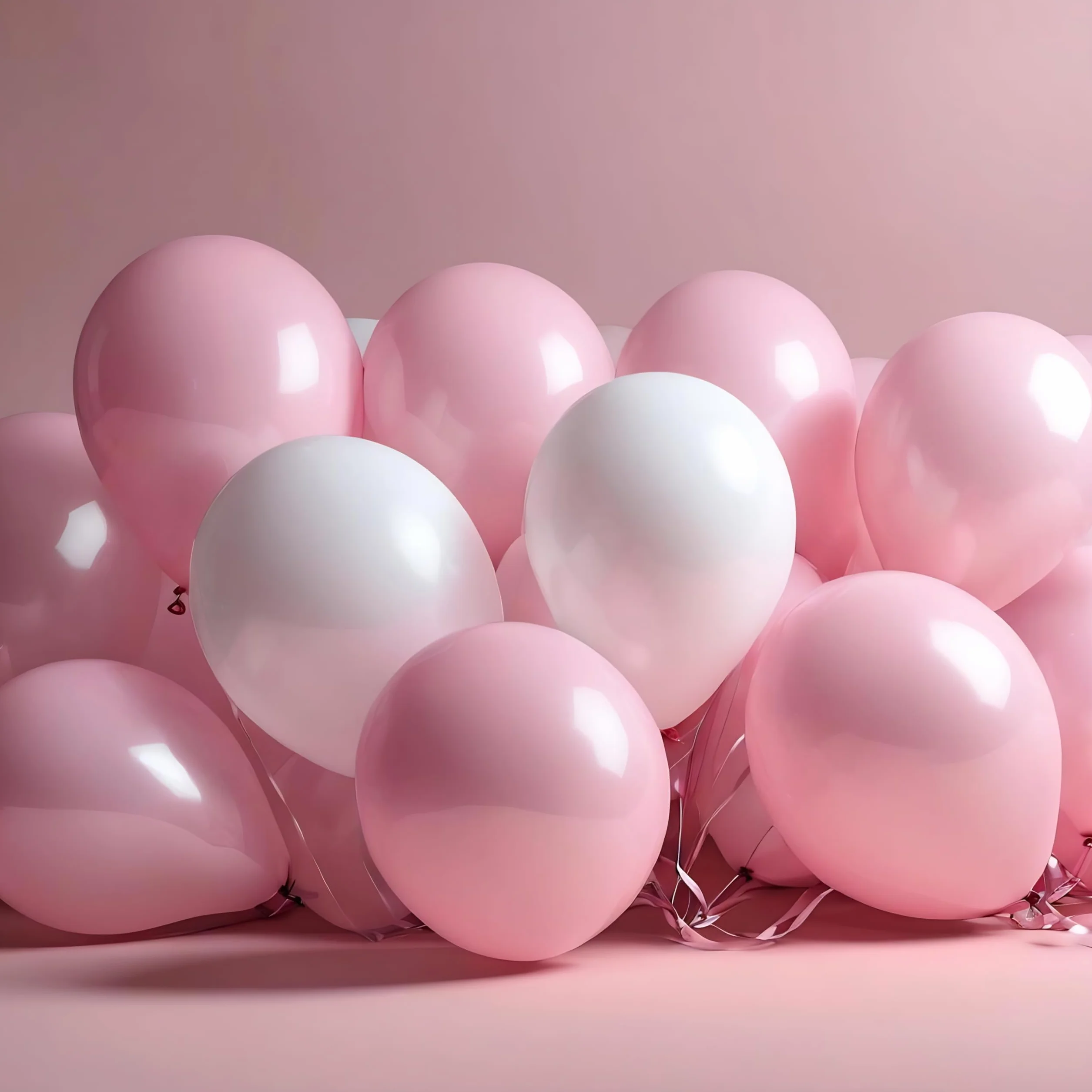 Palloncini Rosa Pastello 30 Cm Lattice Naturale Biodegradabili Gonfiabili Aria Elio Baby Shower