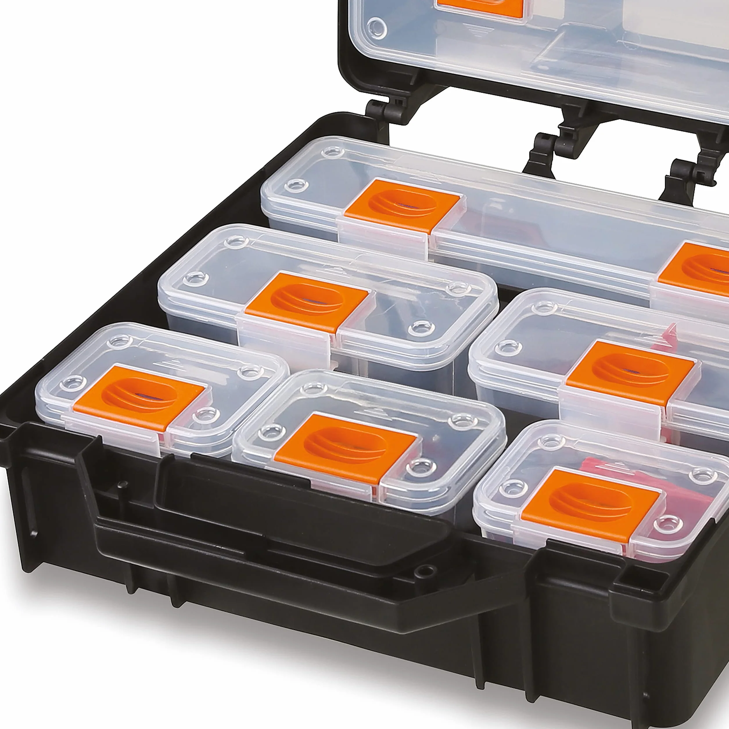 BETA Valigia Organizer 12 Vaschette Asportabili Trasparenti per Minuteria, Compatta 300x145x330 mm 2080/V12