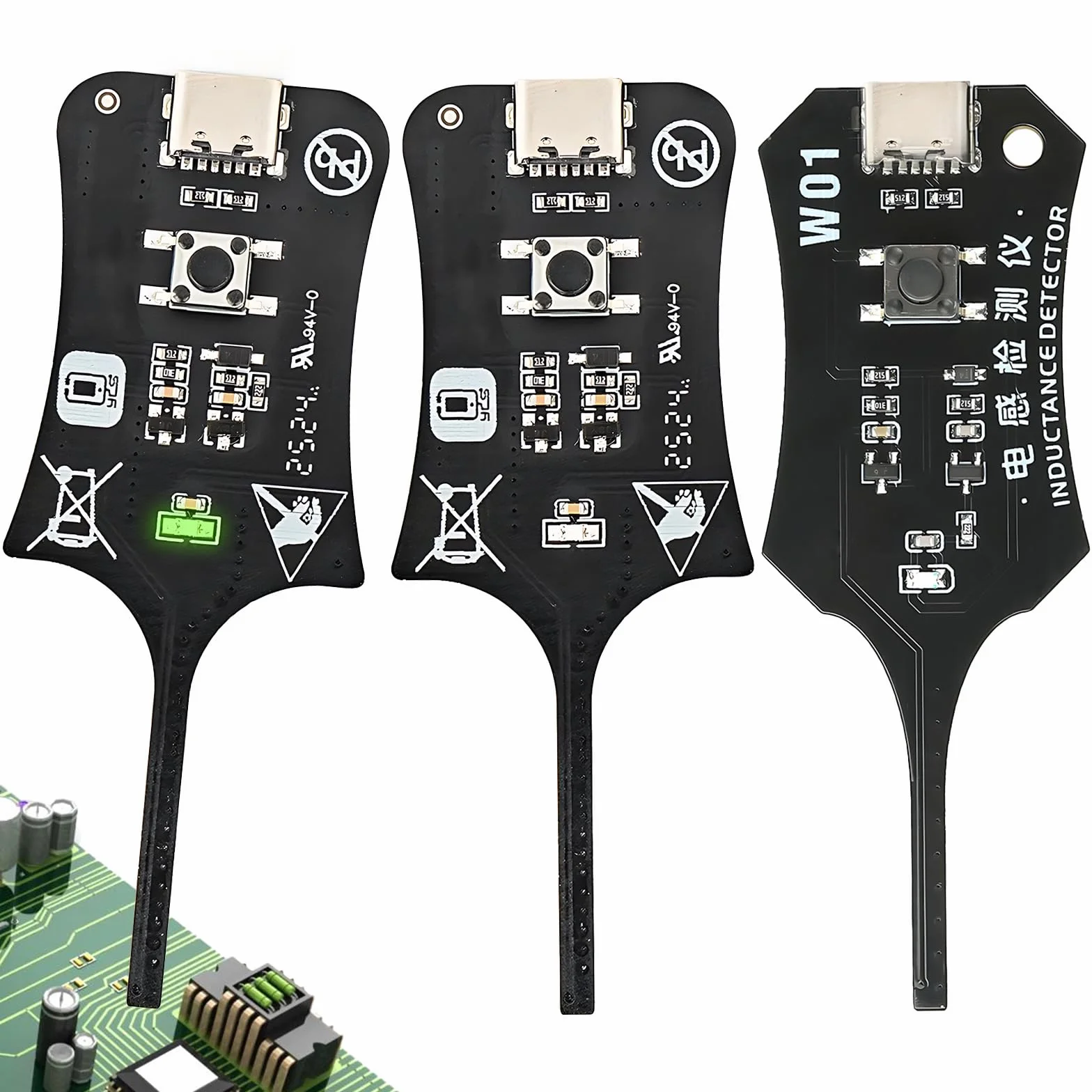 3 misuratori di induttività, tester di induttività, tester di induttività, dispositivi di prova portatili ad alta precisione per testare sensori elettromagnetici in dispositivi come telefoni, computer