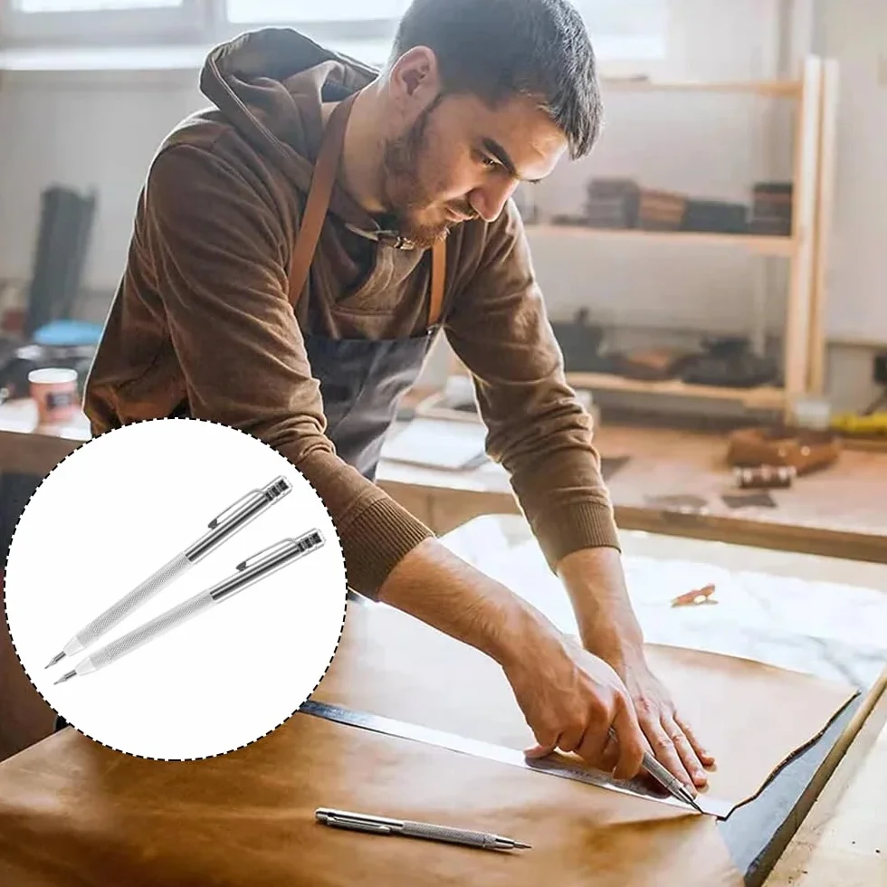 2 Pezzi Penna Carburo di Tungsteno con 12 Punte di Ricambio Strumento Penna Scriba in Metallo Penne con Punta in Tungsteno per Ceramica, Lamiera e Vetro