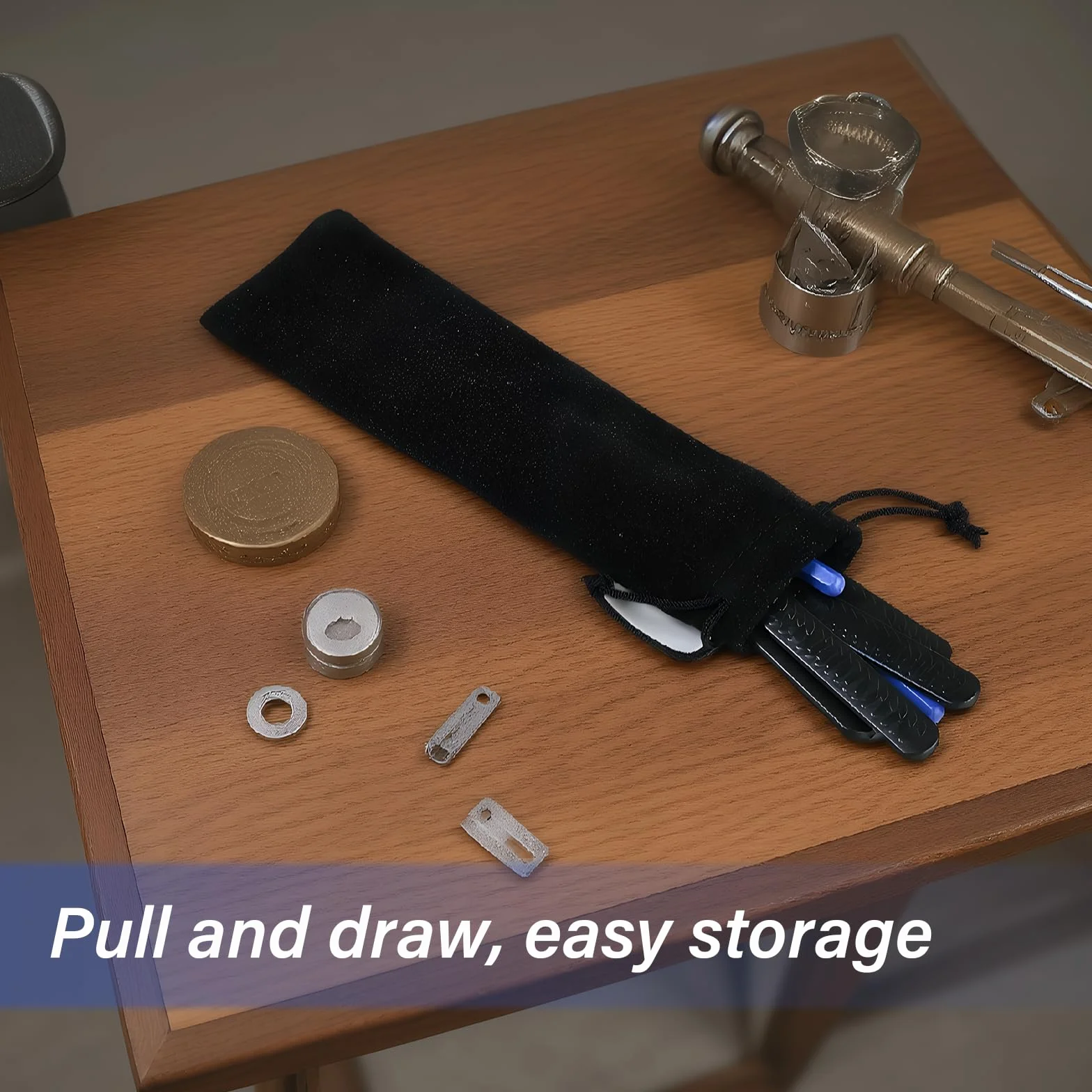 12 Pezzi Estrattore Chiave Spezzata Set, Strumento Manuale In Acciaio Inossidabile, Grimaldello Universale Per Serrature Lockpicking, Borsa Nera Riparazione Manutenzione