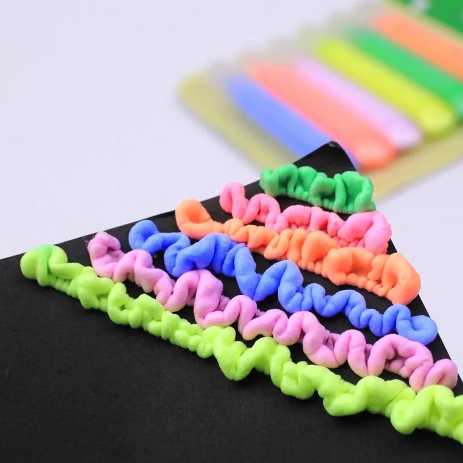 Penne colorate per popcorn Bubble Puffy Art Safe, stampa bolle, graffiti per biglietti