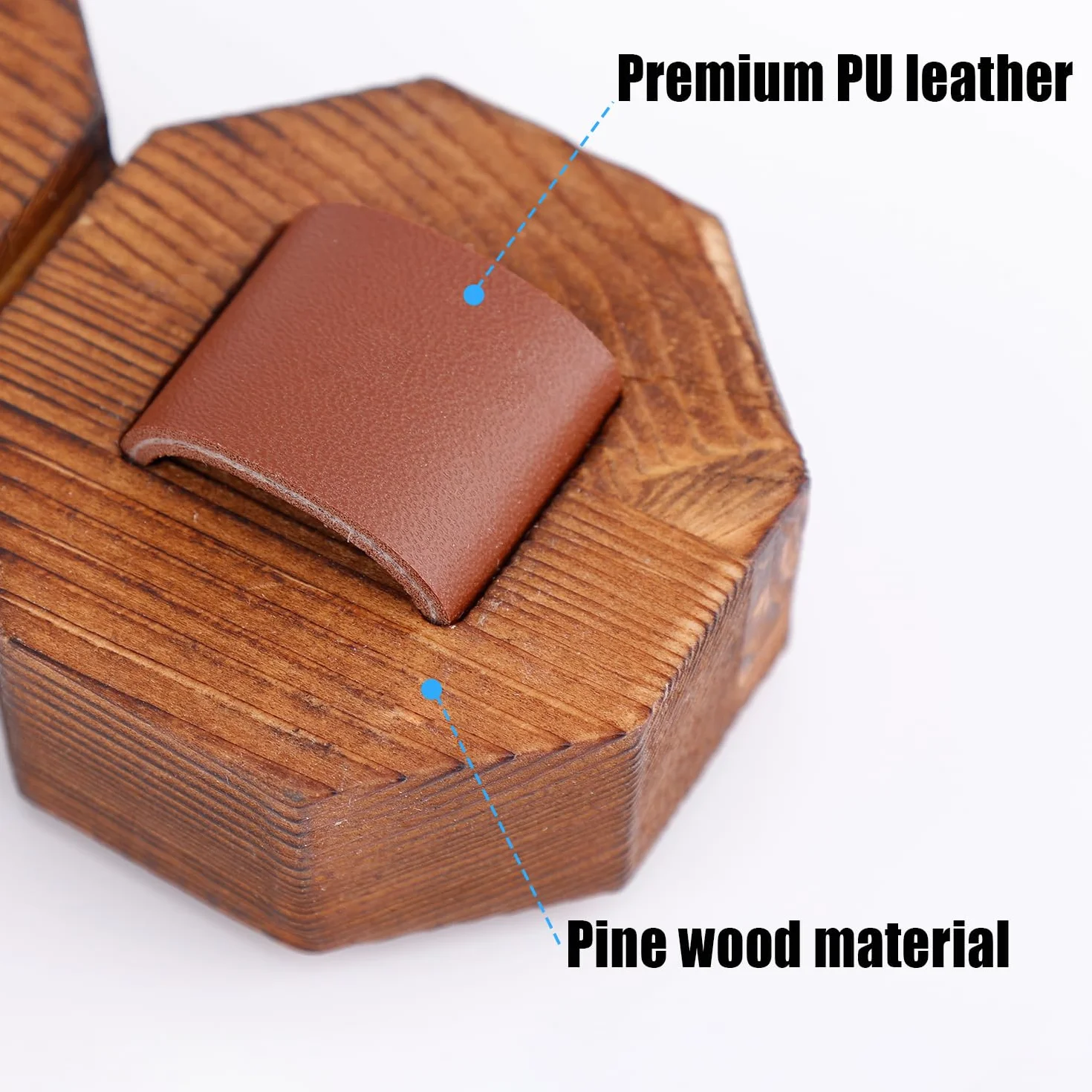Organizer per Occhiali da Sole in Legno 8 Anelli Porta Occhiali da Parete Espositore per Casa Ufficio