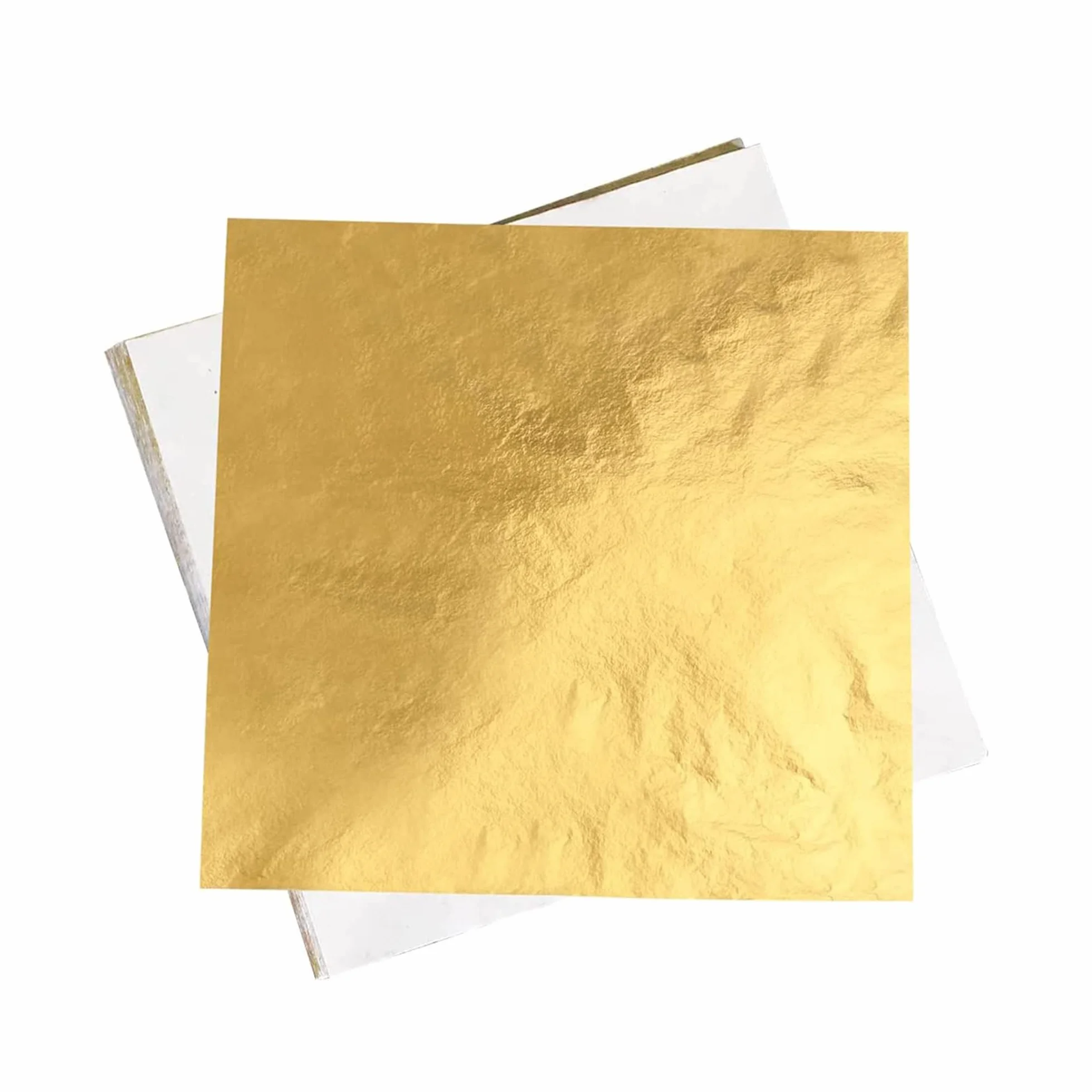 KIRIN Fogli Foglia Oro, 14x14 cm 100 Pezzi di Lamina d'oro per Doratura, Progetti di Artigianato, Mobili, Decorazioni per la Casa