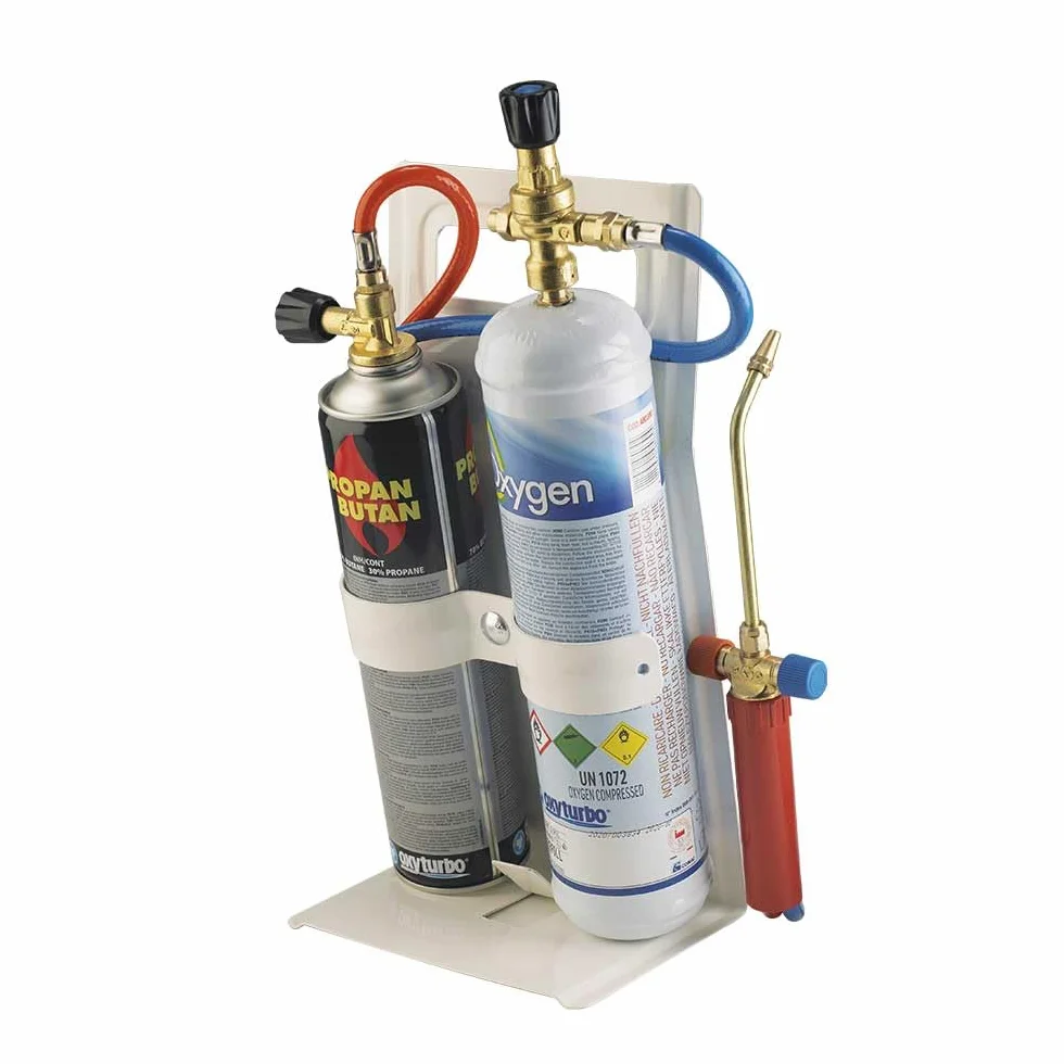 Kit cannello saldatura turbo set 30 ossigeno/butano - accessori compresi