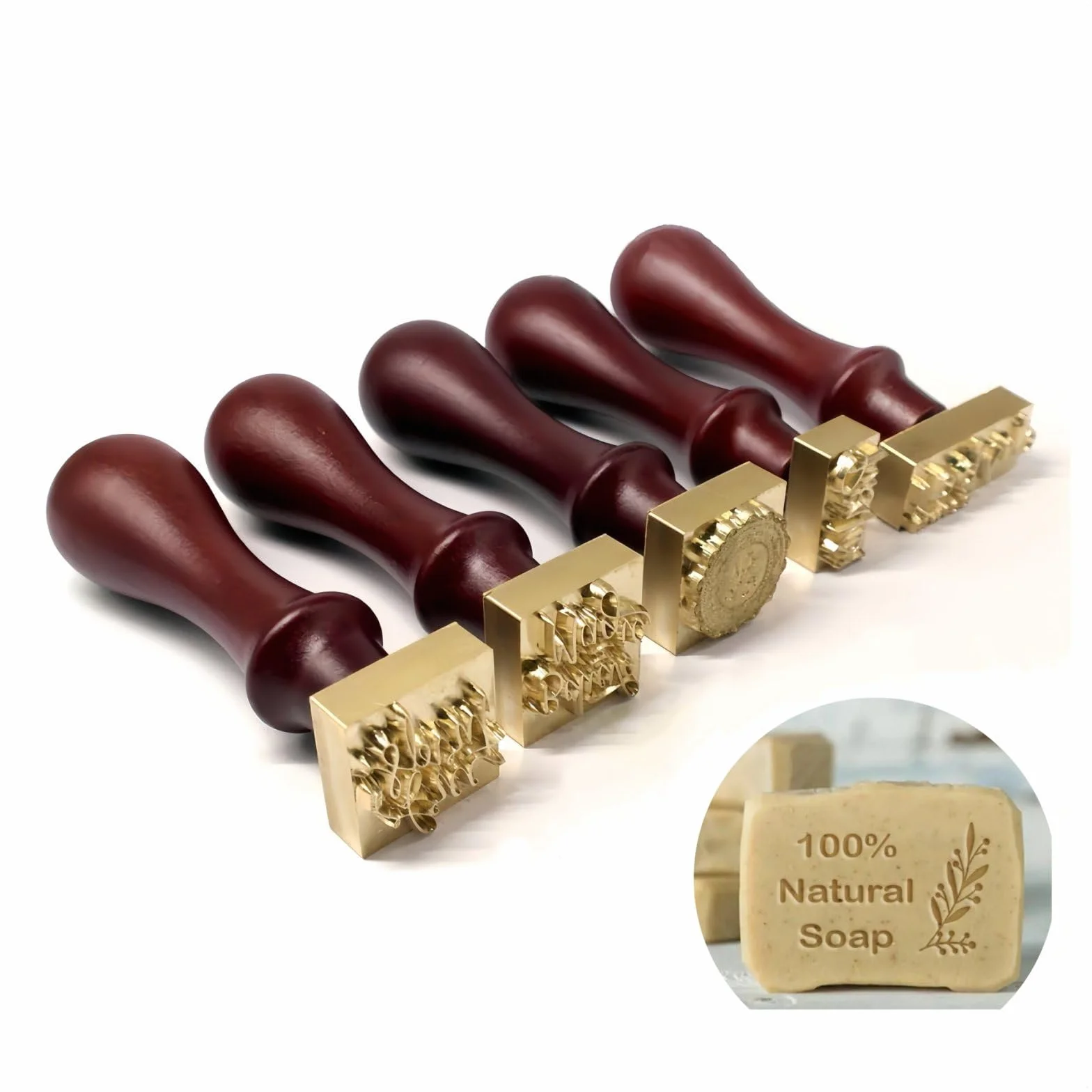 Timbro per Sapone Personalizzato, Timbro Personalizzato per Argilla, Timbri per Sapone Personalizzati con Logo/Nome, Regalo per Artisti di Ceramica e Amanti del Fai-da-Te, Amante dell'Arte del Sapone