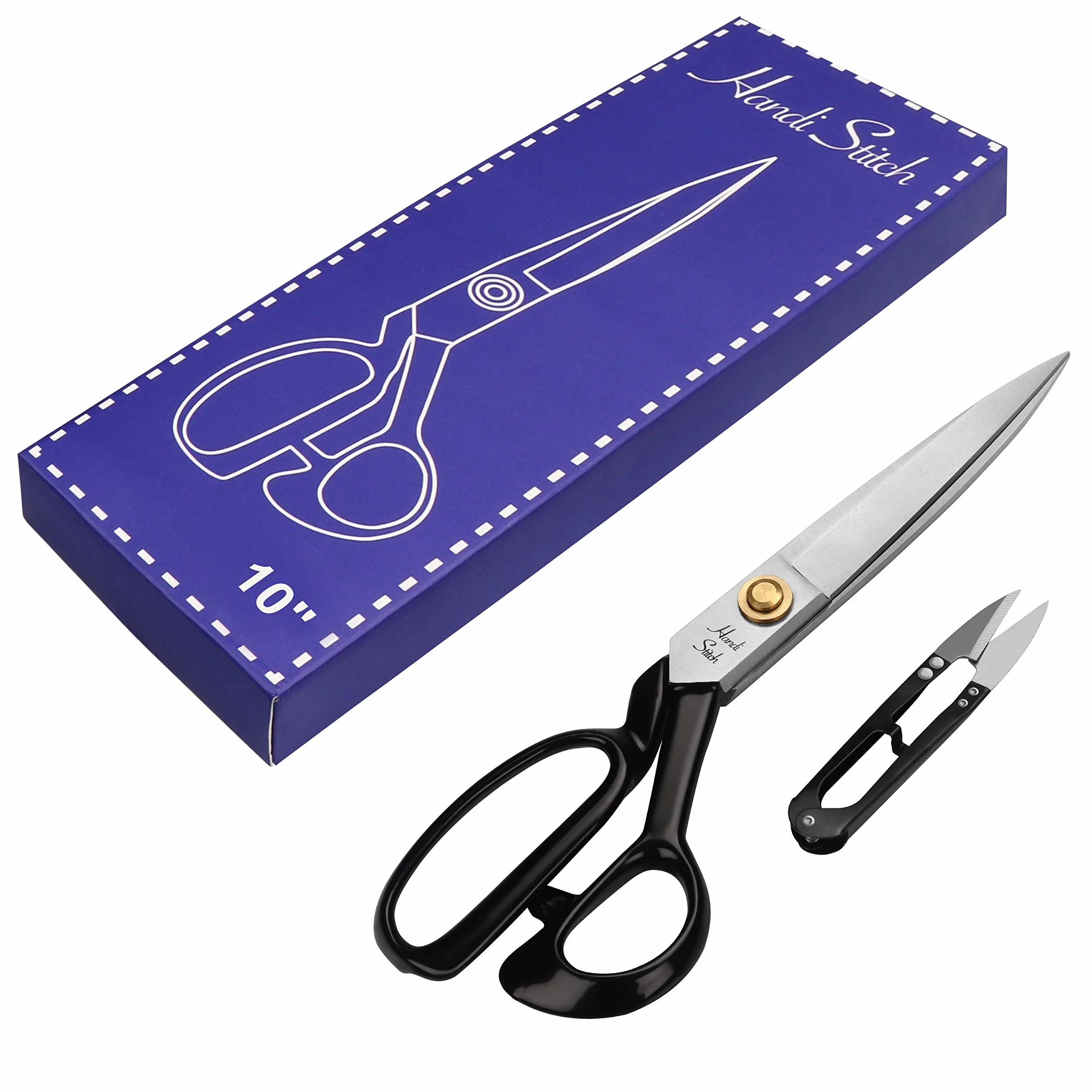 Forbici da Sarta Professionali 25,4 cm Acciaio Inox per Tessuti Pelle Denim