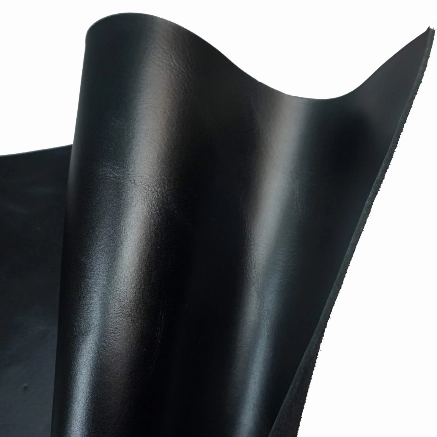 Pelle bovina pre-tagliata conciata al vegetale per utensili, fondine, coltello, intaglio, goffratura, timbratura, tintura (nero, 30,5 x 61 cm)