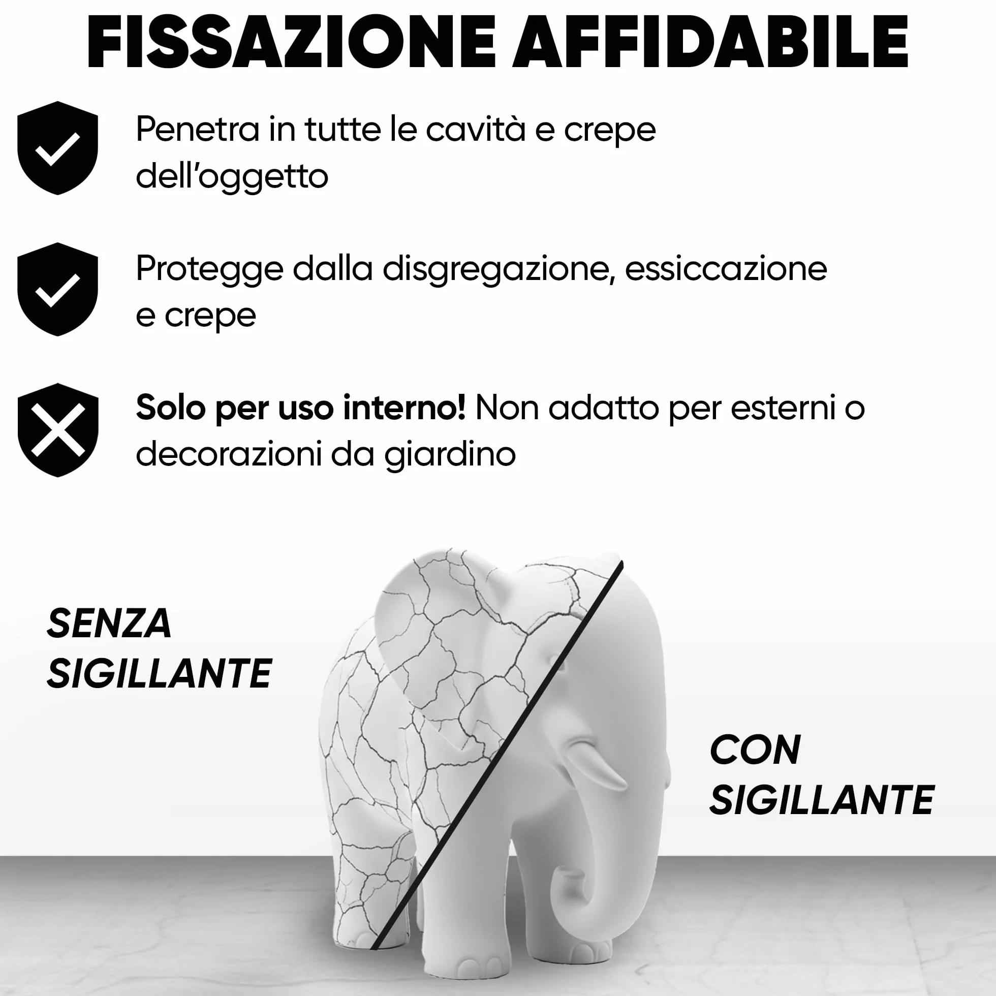 Sigillante Liquido per Gesso 125 ml Trasparente – Impermeabilizzante Gesso per Stampi e Polvere di Ceramica | Vernice Protettiva per Oggetti e Creazioni Artistiche da Interni