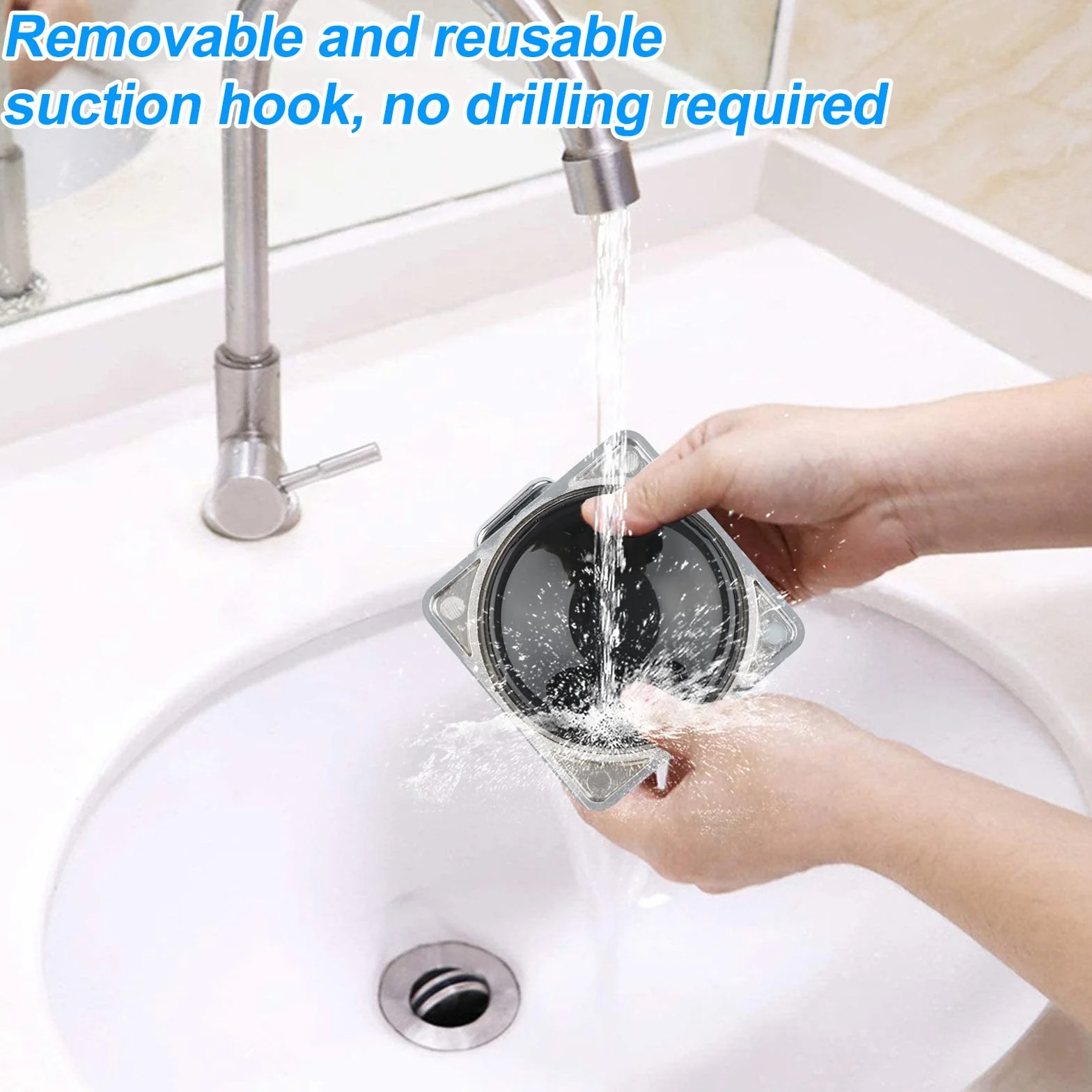 Ganci Ventosa 5KG per Bagno Doccia Cucina Resistenti Senza Foratura Portasciugamani 2 Pezzi