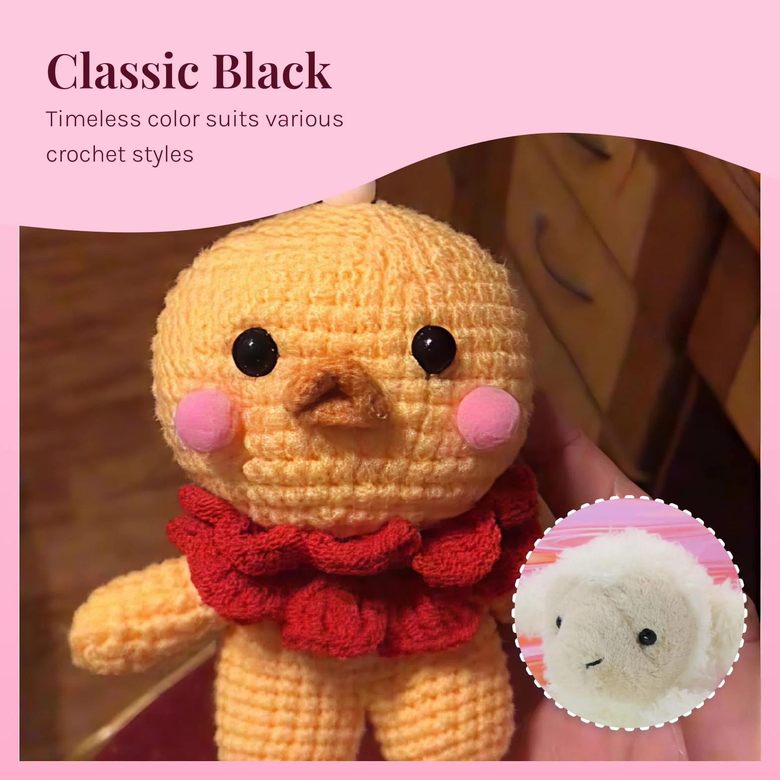 200 pezzi occhi di sicurezza 8 mm con rondelle per amigurumi, pupazzi, bambole e progetti fai-da-te, occhi plastica neri, accessori uncinetto, cucito, feltro, bricolage e artigianato creativo