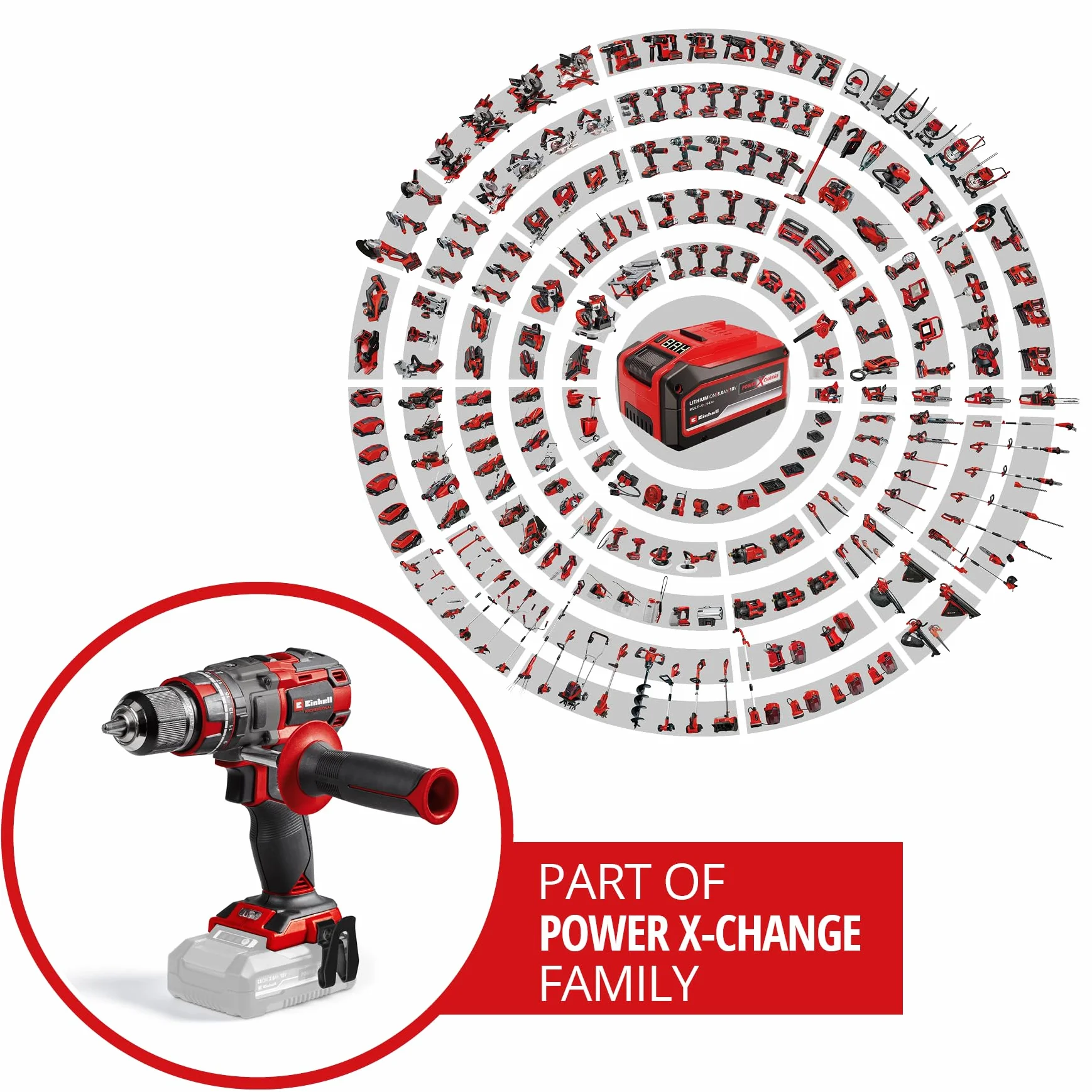 Einhell Professional trapano a percussione a batteria TP-CD 18/80 Li-i BL-Solo Power X-Change (18 V, Brushless, 80 Nm, funzione percussione, 2 velocità, mandrino 13 mm, senza batteria)