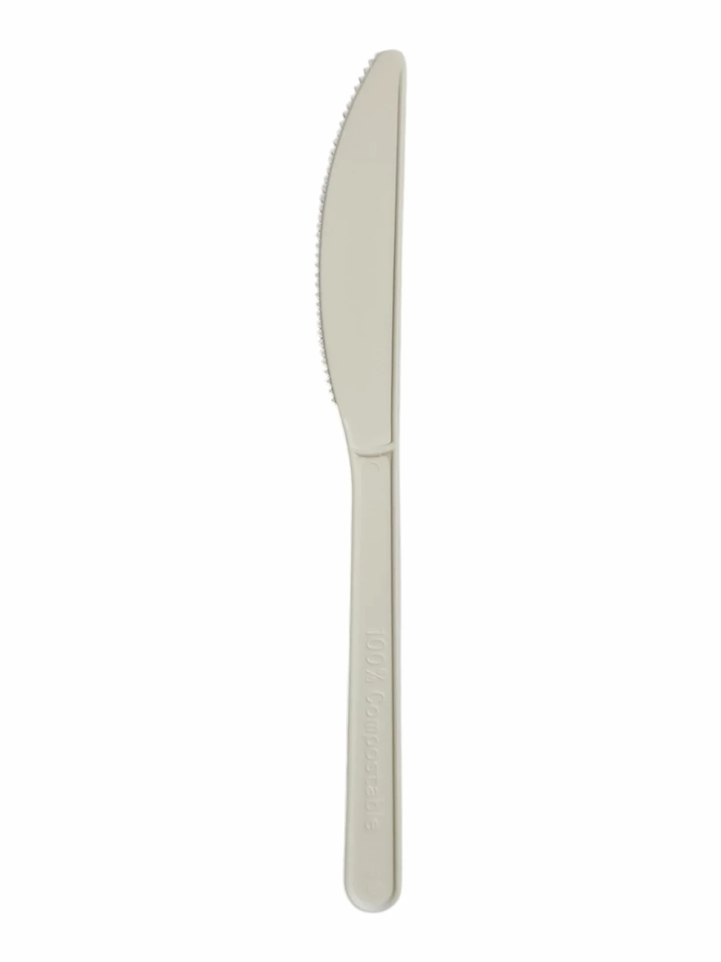 Biodegradable Compostable White Sugar Fiber Cutlery Set 100 Pcs Eco Friendly Posate