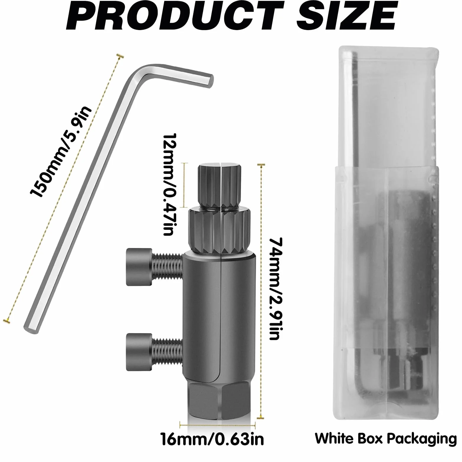 Estrattore per filettatura di tubi rotti,trumento di estrazione del filo del tubo rotto,Outil d'extraction de filetage de tube cassé,kit di chiavi per viti spanate in acciaio 45 per da 1/2"/ 3/4"/ 1"