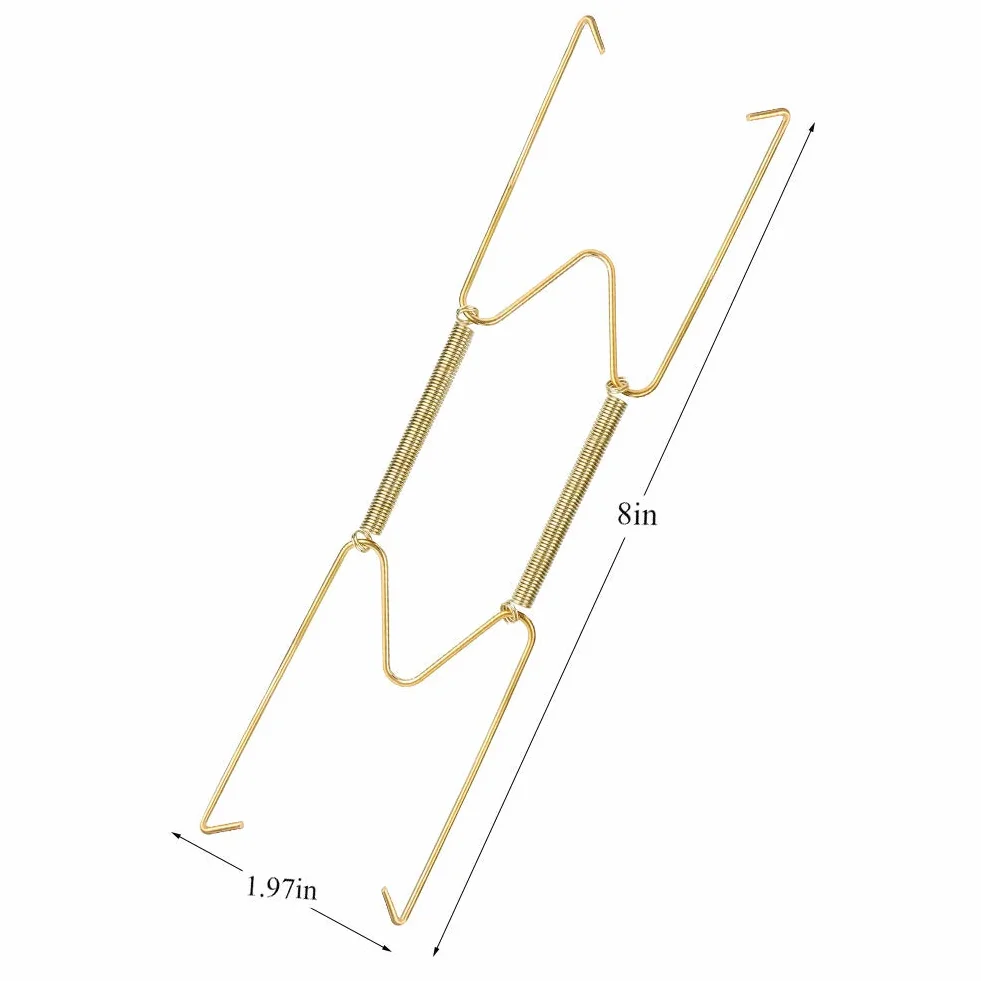 10 pezzi Ganci Piatti da Parete,Piatto Appendiabiti Ganci in Acciaio Inox, Decorativo Supporto per Piatti,20 cm