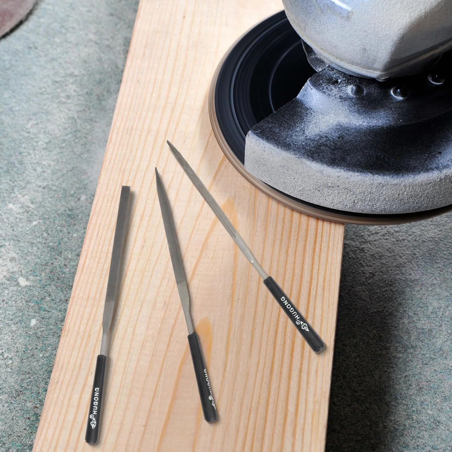 Set di 10 lime ad ago, set di lime diamantate, lime per riparazione, lime per modellazione, mini lime in metallo, utensili per la lavorazione del legno e della metallo (nero)