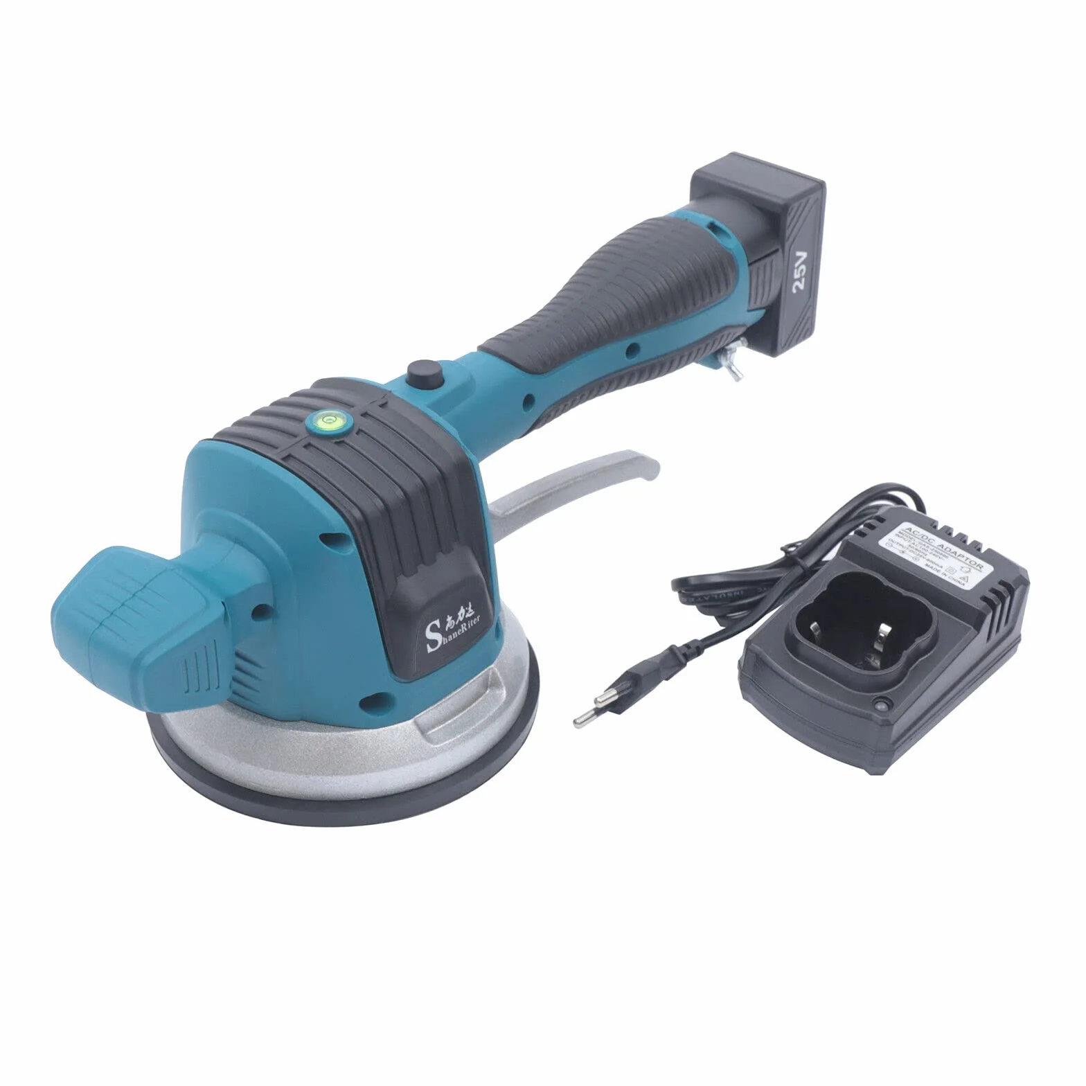 Macchina automatica per piastrellatrici, macchina elettrica per piastrelle, 12000 giri/min, 6 marce, regolabile, vibratore ad alte prestazioni, ventosa 100 kg, per pavimenti e piastrelle da parete