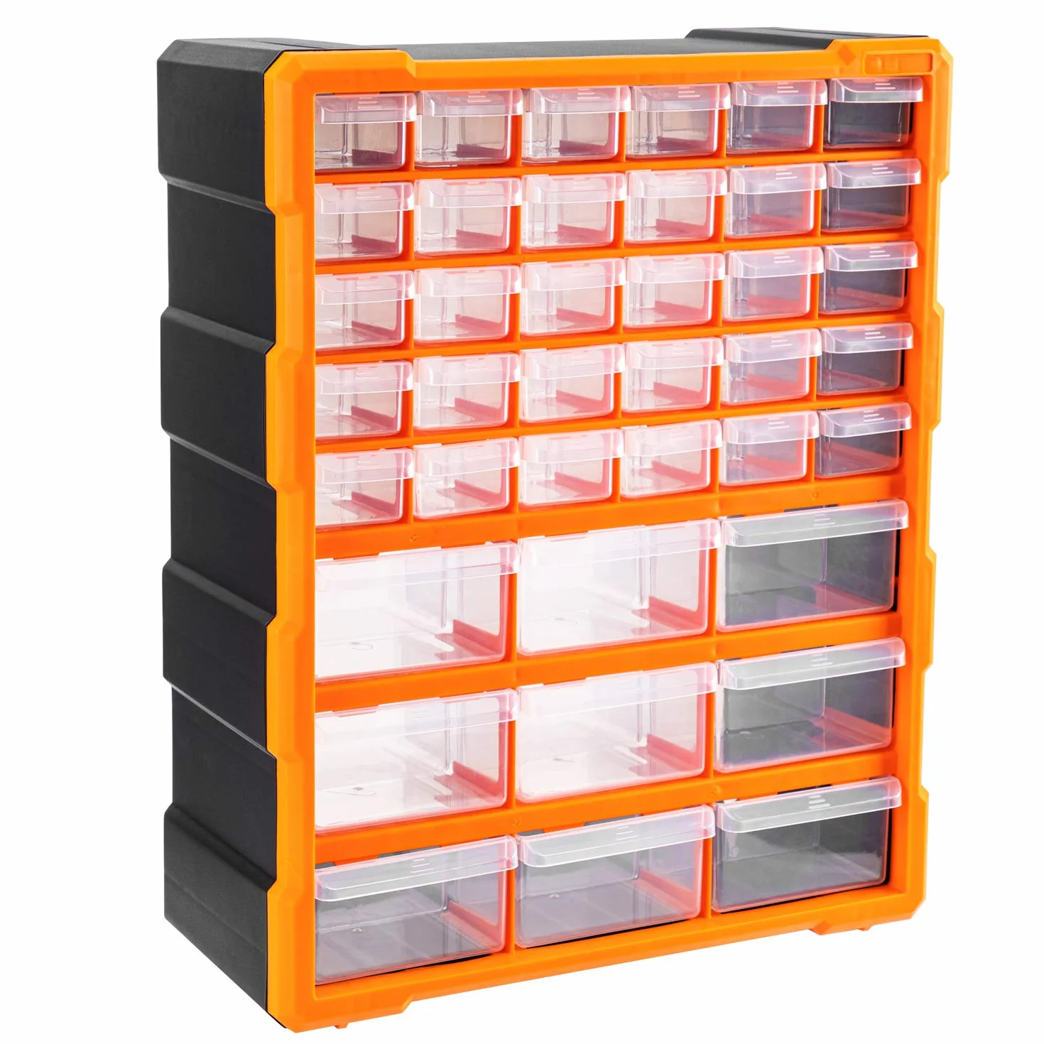 Amazon Basics Armadietto organizer 39 cassetti 38x15.9x47.3 cm Nero montaggio a parete