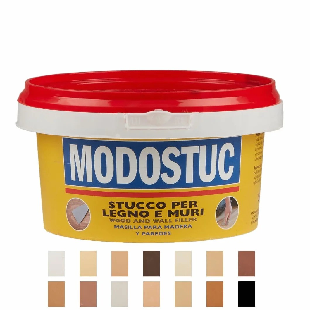 MODOSTUC Rovere - Stucco Professionale In Pasta Pronto all'Uso Per Interni Ideale per Legno e Muro a Rapida Essiccazione e Perfetta Adesione (500g)