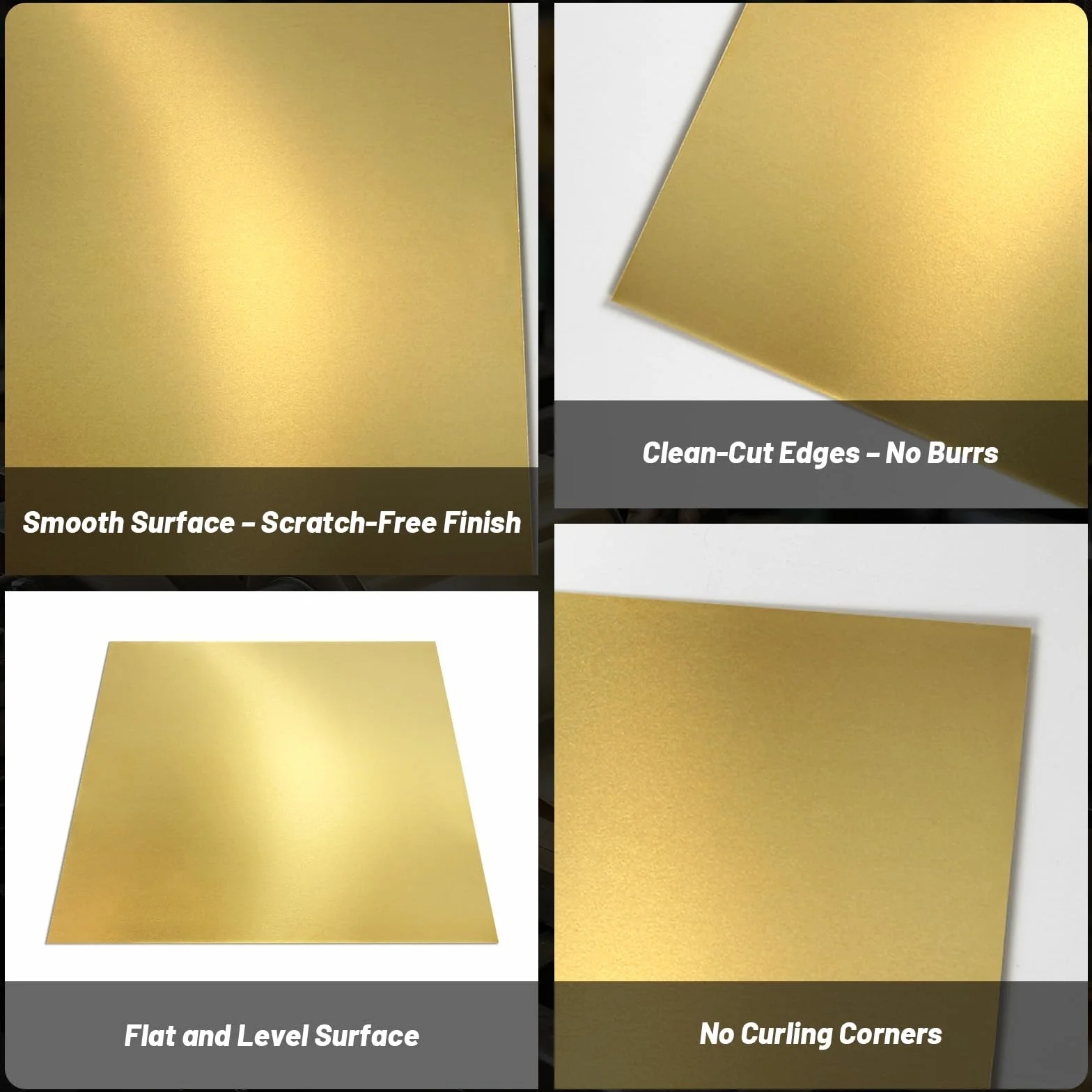 2 pezzi Fogli di Ottone, 15,2 x 15,2 cm, spessore 1 mm Piastra in ottone, nessun graffio, piastre d'ottone attaccate con pellicola