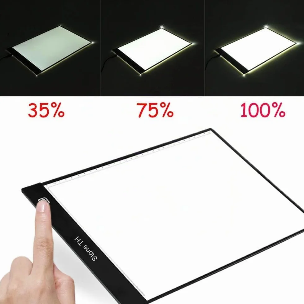 Stone TH Tavoletta Luminosa A4 per Disegno, Tavola Luminosa Led, Lavagna Luminosa per Disegnare Schizzi, Gli Artisti, Animazione