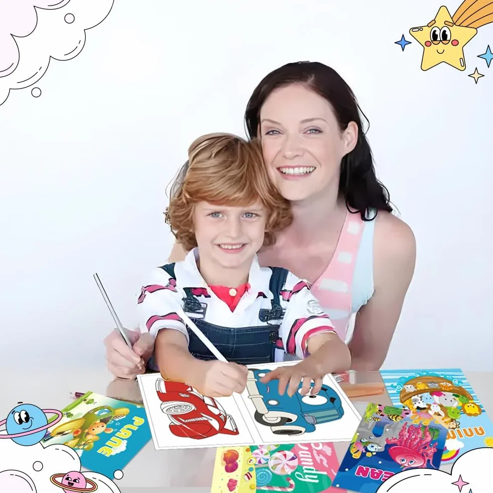 24 Mini Libri Da Colorare Per Bambini Di Età 2-4-8-12 Compleanno Party Regalini Di Piccola Attività Libri Goodie Bags Stuffers Classroom Attività Di Regalo Fine Anno