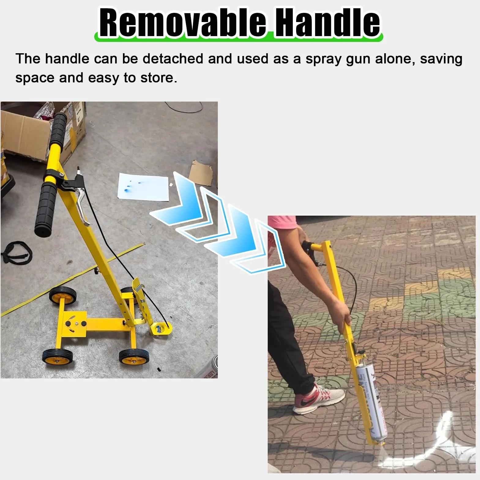 Macchina per Marcatura di Linee Macchina per Tracciare Le Linee di Verniciatura Dei Campi Sportivi, Carrello per Tracciare Le Linee Industriali per Impieghi Gravosi, Traccialinee con Vernice Spray