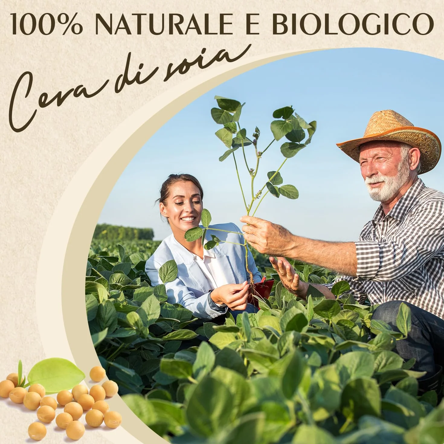 Cera di soia per candele 5KG, cera per candele di prima qualità di Waxcanpy, cera per candele fai da te, cera di soia organica 100% naturale per candele