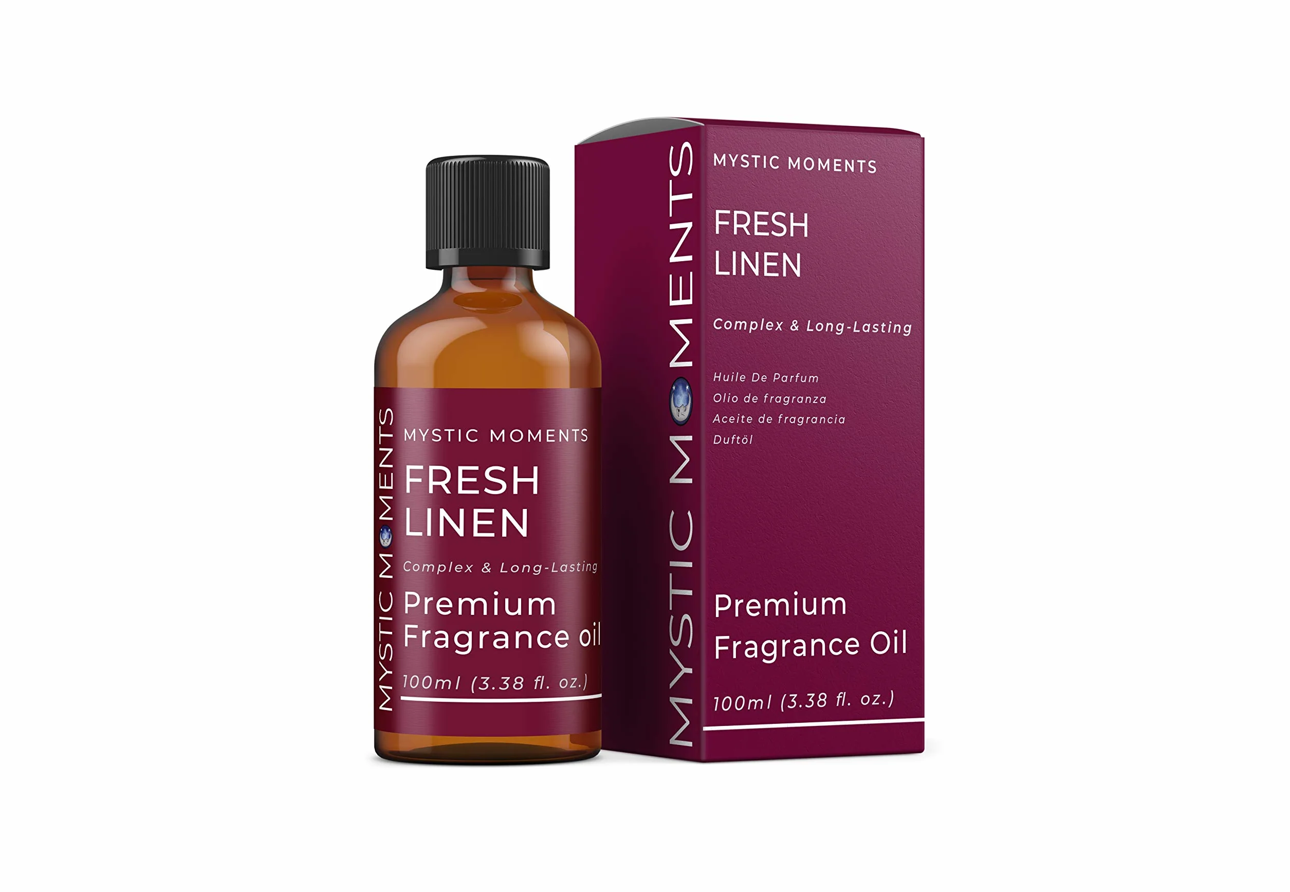 Mystic Moments | Olio di profumo di lino fresco - 100 ml - perfetto per saponi, candele, bombe da bagno, bruciatori di olio, diffusori e articoli per la cura della pelle e dei capelli