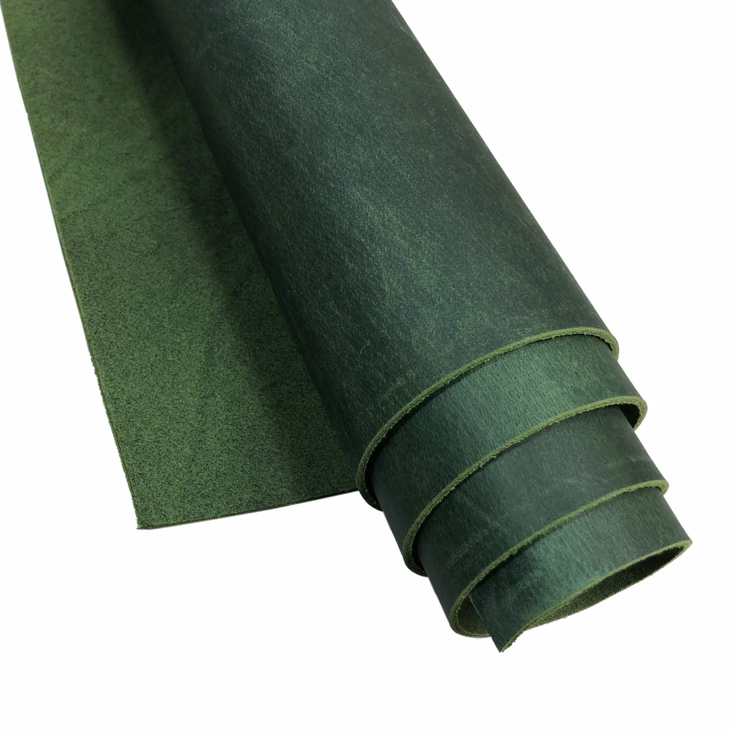 141,7-170,1 g, pelle di vacchetta pieno fiore, pelle di vacchetta da 2,0 mm, per cucito, hobby, officina (verde, 30,5 x 15,2 cm)