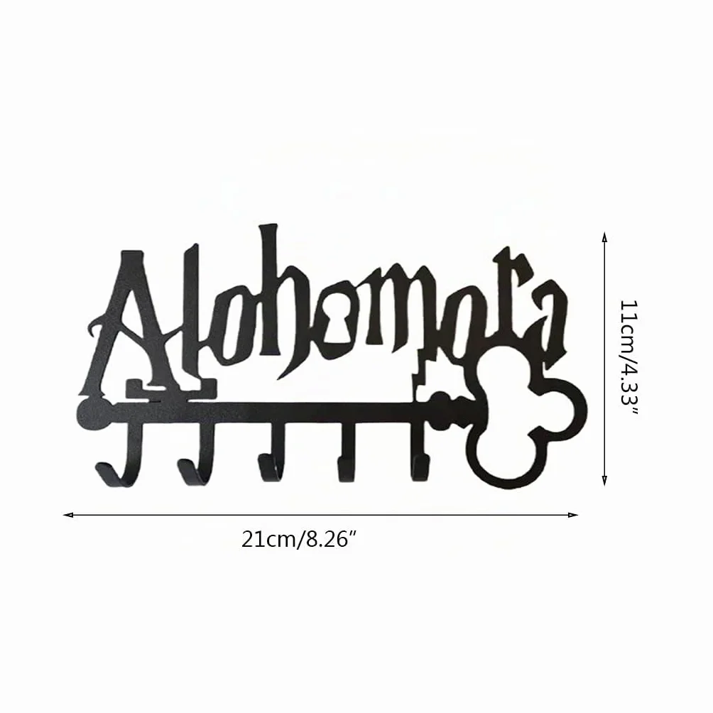 Portachiavi in Metallo Halloween con 5 Ganci Iron Art Murale Appendiabiti Organizzatore per Cappelli Porta Asciugamani Decorazione Ingresso