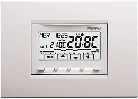 Eci Elettroforniture PERRY Cronotermostato da incasso modello 1CRCDS29 Perry con alimentazione 230V