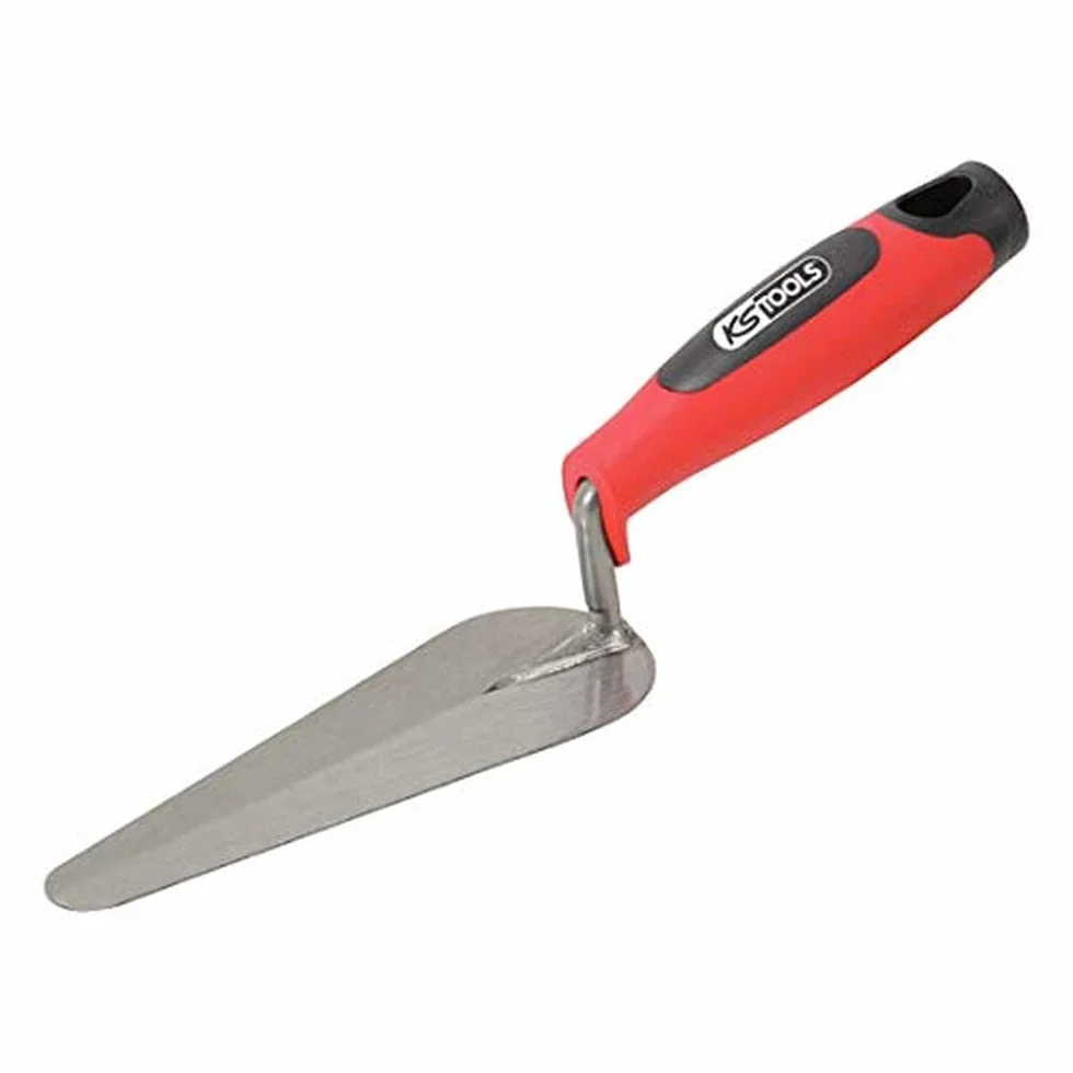 KS Tools 144.0232 Cazzuola a Lingua di Gatto, 140 mm, Impugnatura Bi-Componente