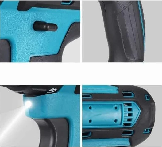 Trapano Avvitatore Cordless, 48V, Batteria al Litio, Kit Completo con 2 Batterie, Valigetta e Set Accessori