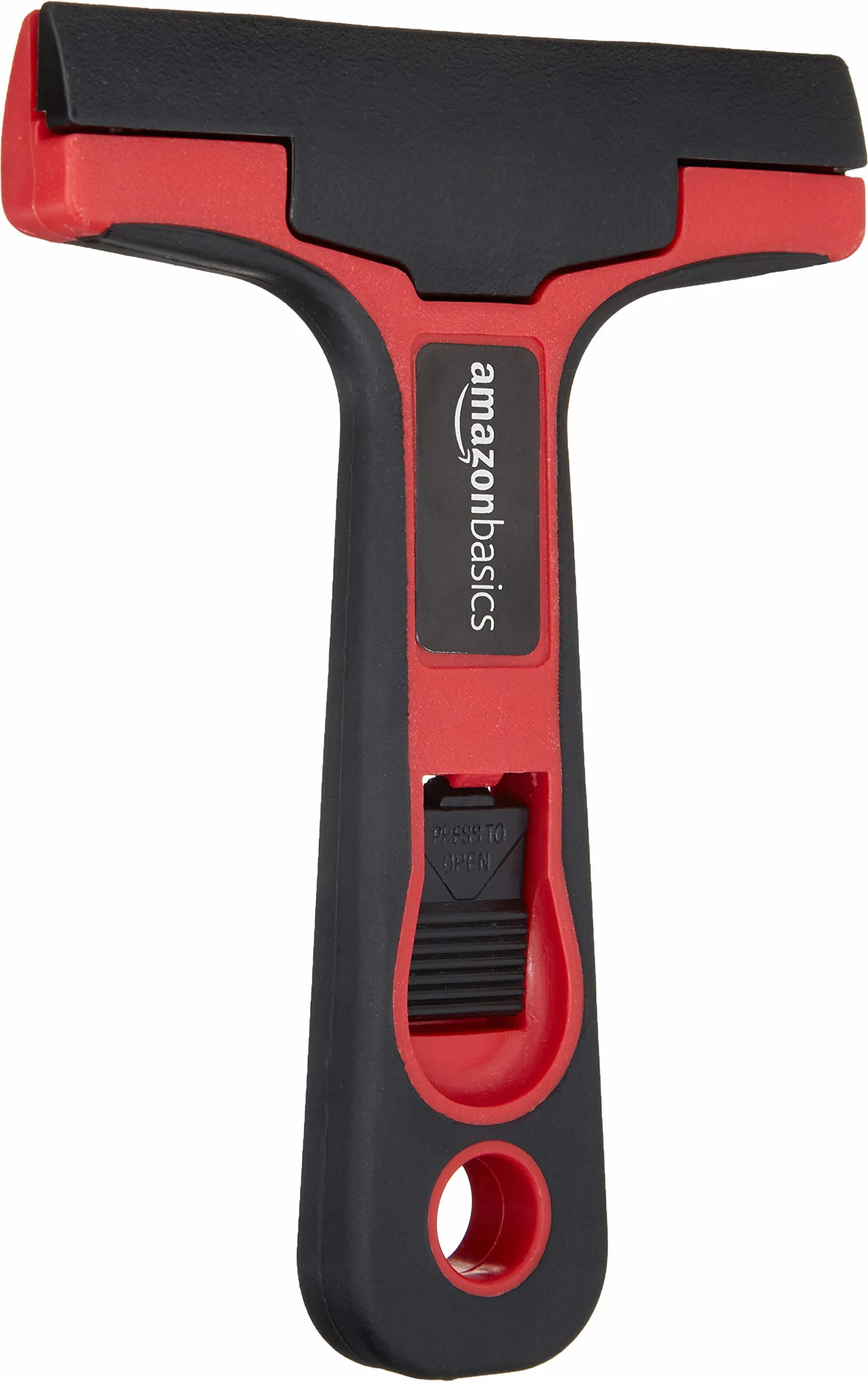 Amazon Basics Raschietto per vetro e piastrelle con impugnatura morbida da 10.16 cm