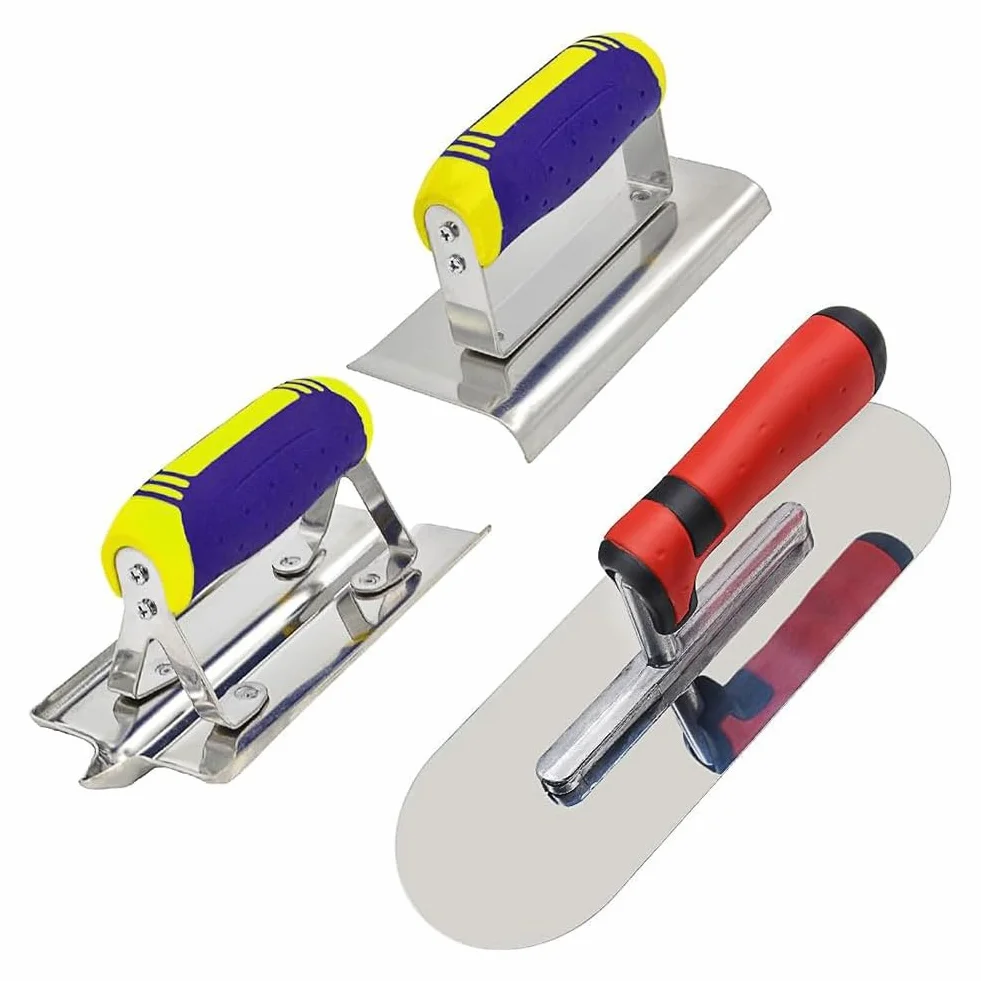 Set di Attrezzi per Bordi e Scanalature In Acciaio Inossidabile per Calcestruzzo. Attrezzo Manuale In Acciaio Inossidabile per Bordi In Calcestruzzo per Costruzioni In Muratura.