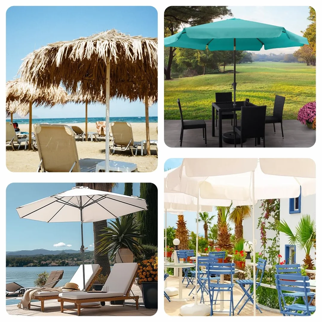 Gancio Ombrellone Spiaggia 2 Pezzi, Ganci a 4 Denti per Spiaggia, Campeggio, Viaggi – Gancio per Asciugamani, Borse, Abbigliamento, Occhiali da Sole, Fotocamere (blu, bianco)