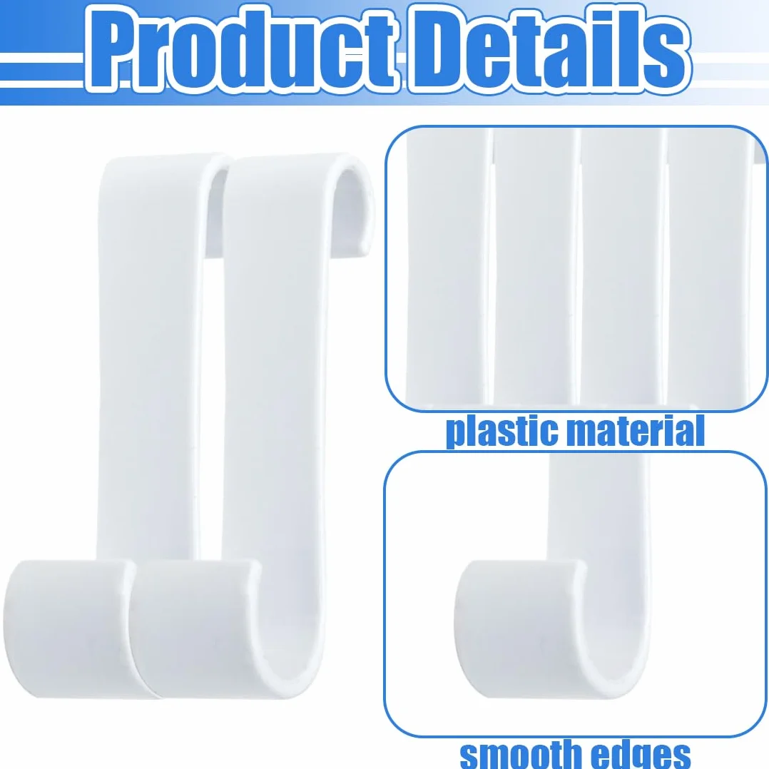 Ganci Termoarredo Bagno 4 Pezzi, Gancio per Radiatore in Plastica per Scaldasalviette