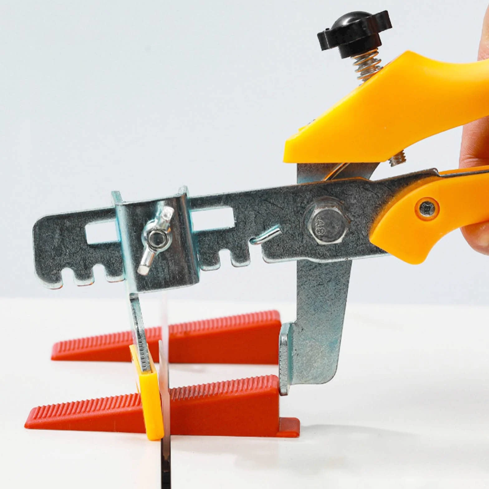 Kit di livellamento per piastrelle, 300 pezzi, installazione precisa a parete e pavimento, distanziatori da 1,0 mm, base trasparente