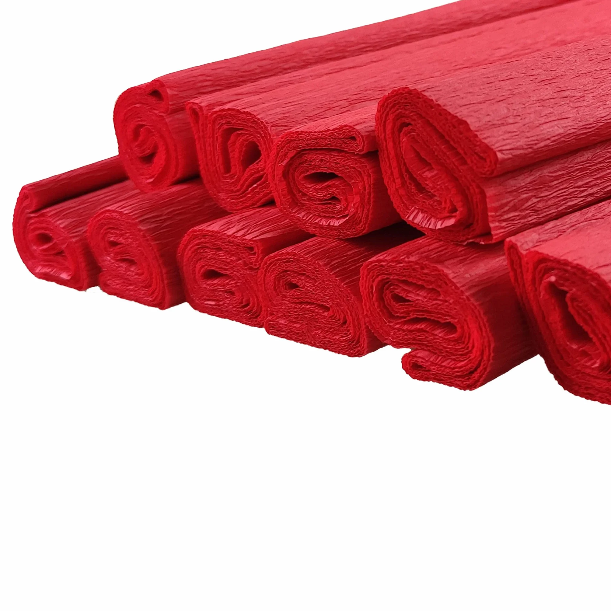 Netuno 10x rotolo di carta crespa rosso 200 x 50 cm carta crespa colorata di alta qualità per lavoretti compleanno matrimonio Natale Pasqua Carnevale decorazioni fiori regali