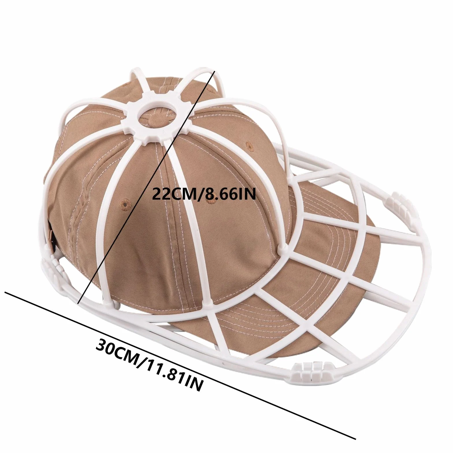 Rondella per Cappelli da Baseball,Supporto Protettivo per Tappi a Sfera,da Utilizzare in Lavatrice,Evitare la Deformazione dei Cappelli,Bambini e Adulti