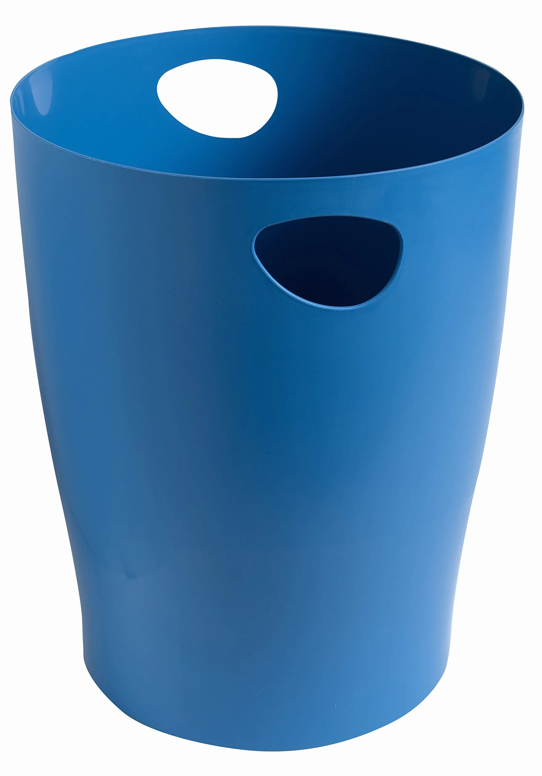 Exacompta - Rif. ECOBIN BeeBlue 45302D - 1 cestino per la carta, con maniglie, volume 15 litri, dimensioni 26,3 x 26,3 x 33,5 cm, per ufficio o casa, 4 colori casuali