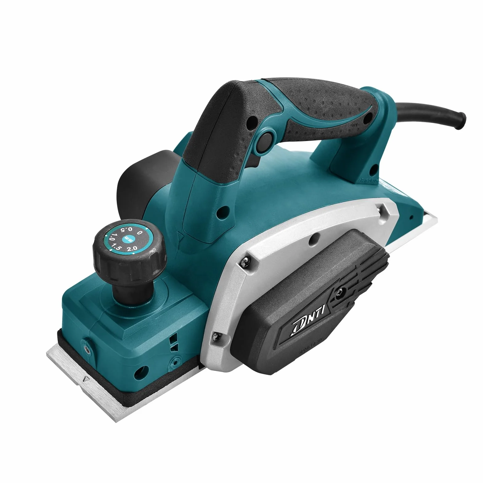DNTI pialla elettrica per legno Tensione 220-240V Potenza 620 W Giri Min. 16000 Largh Pialla 82 Mm Profondità Asportazione 2 Mm Ideale per il fai da te e la lavorazione del legno 58215B