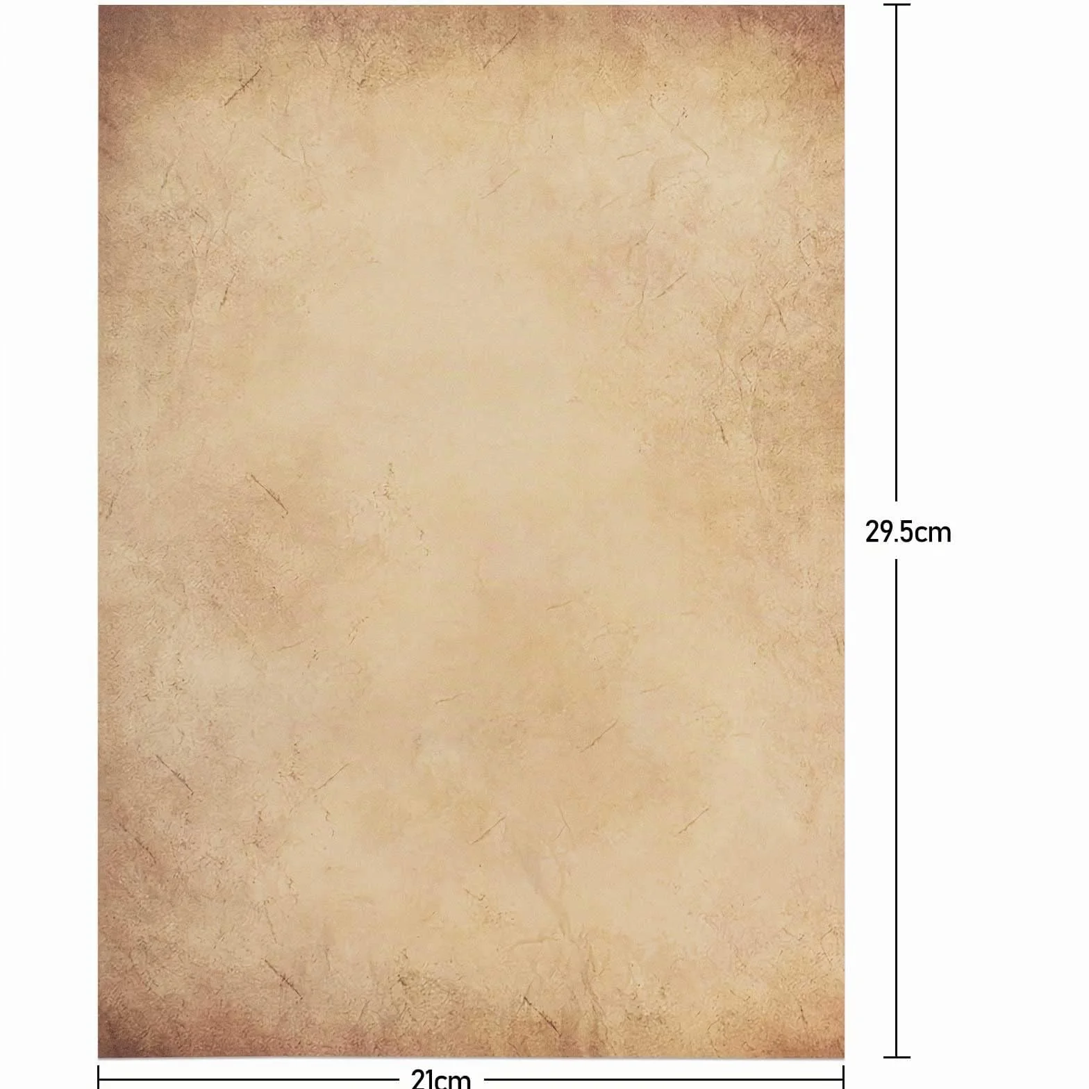 25 fogli di carta pergamena DIN A4 per inviti di compleanno con calligrafia stampata su entrambi i lati